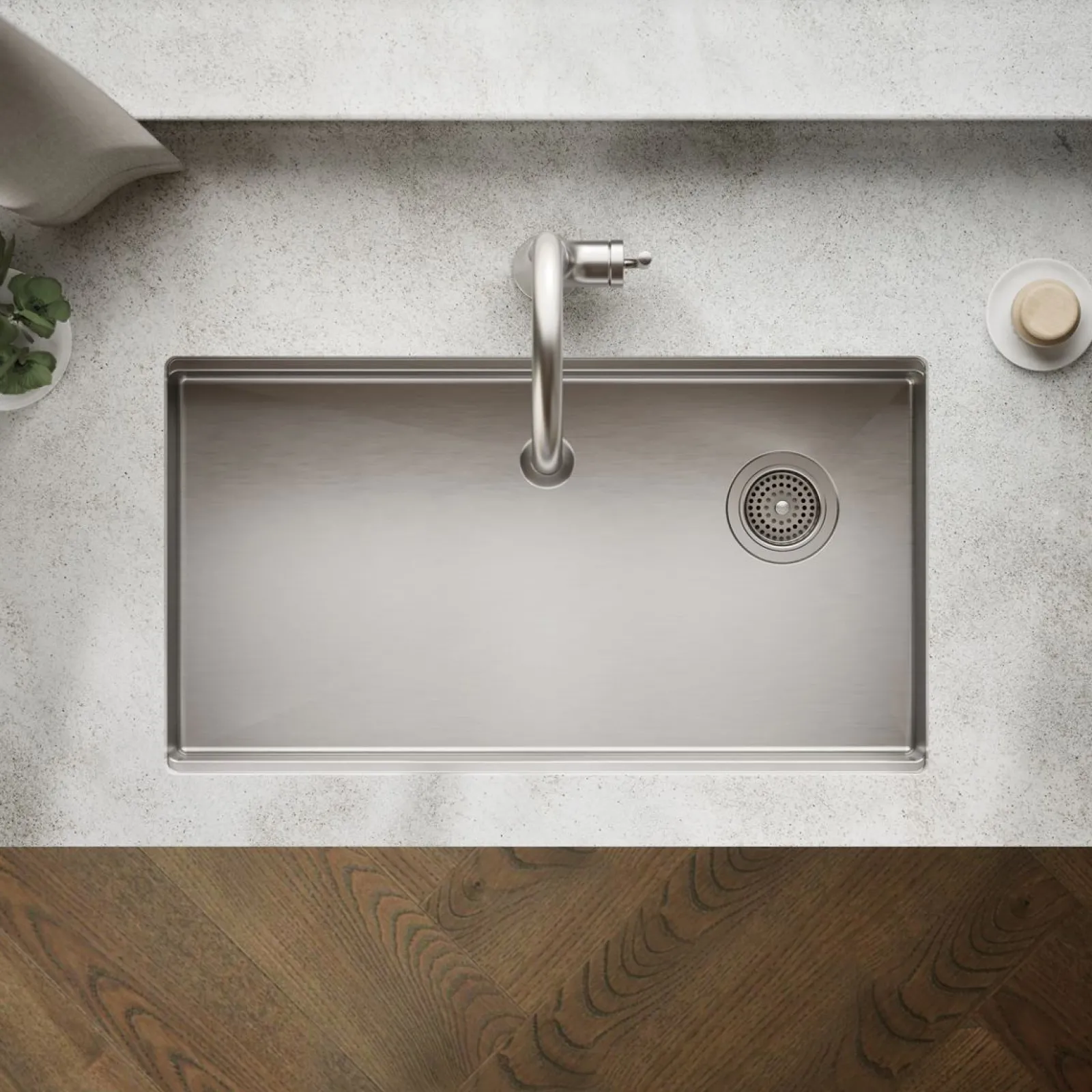 32" undermount single-bowl workstation kitchen sink^Kohler Hot