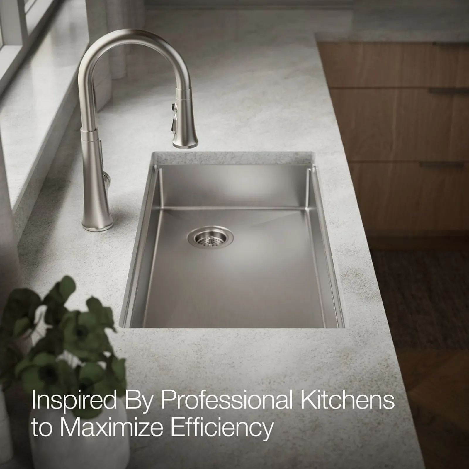 32" undermount single-bowl workstation kitchen sink^Kohler Hot