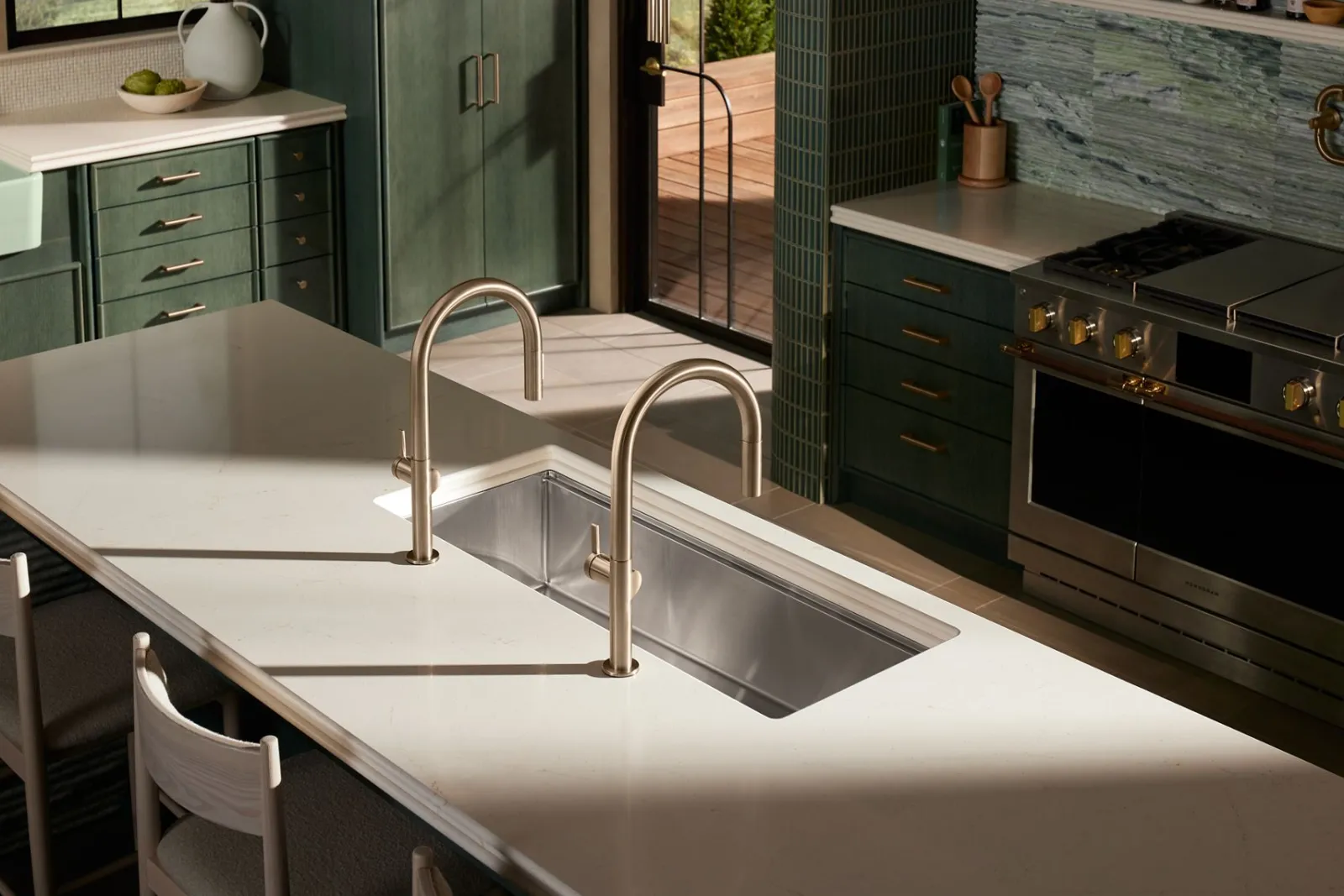 44" undermount single-bowl workstation kitchen sink^Kohler Best