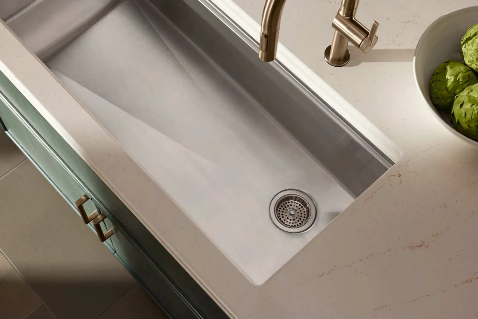 44" undermount single-bowl workstation kitchen sink^Kohler Best