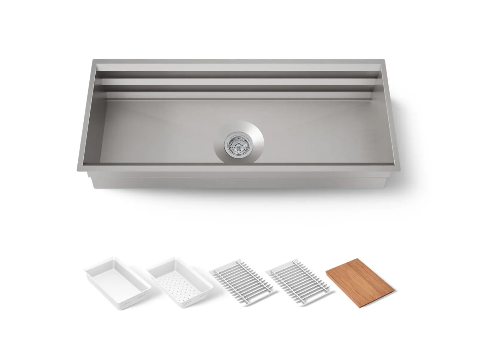 44" undermount single-bowl workstation kitchen sink^Kohler Best