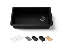 32-1/2" undermount single-bowl workstation kitchen sink^Kohler Best