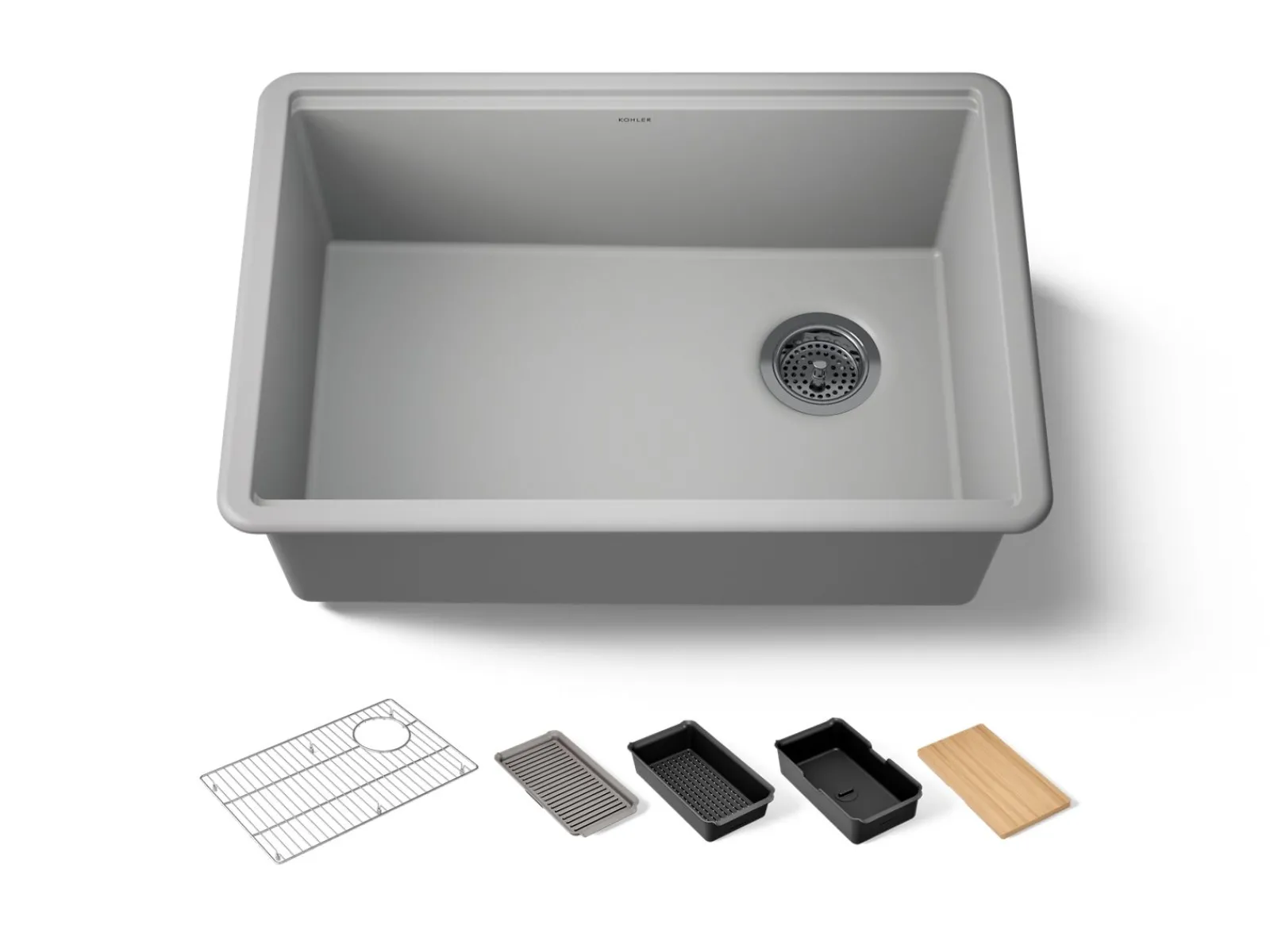 26-1/2" undermount single-bowl workstation kitchen sink^Kohler Outlet