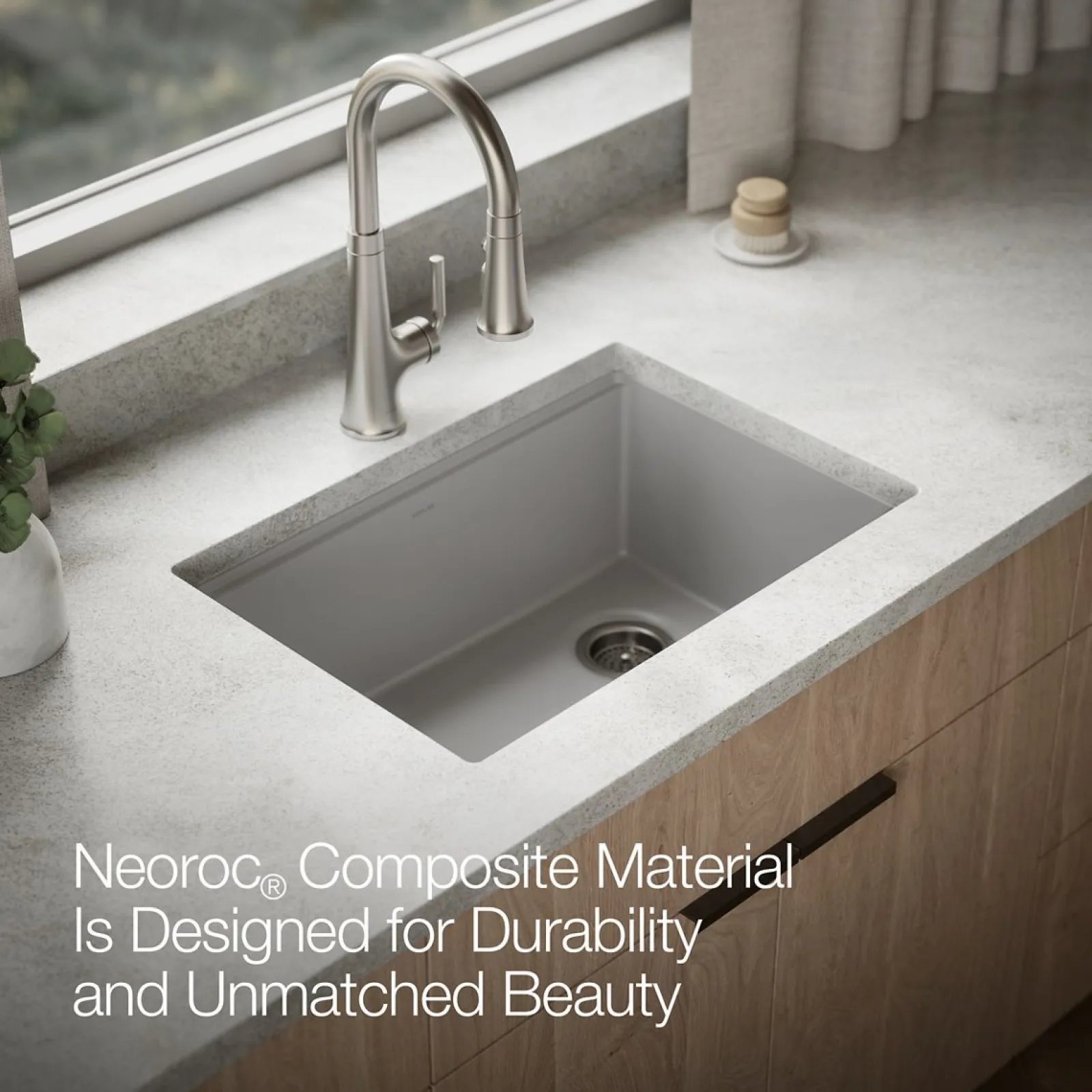 26-1/2" undermount single-bowl workstation kitchen sink^Kohler Outlet