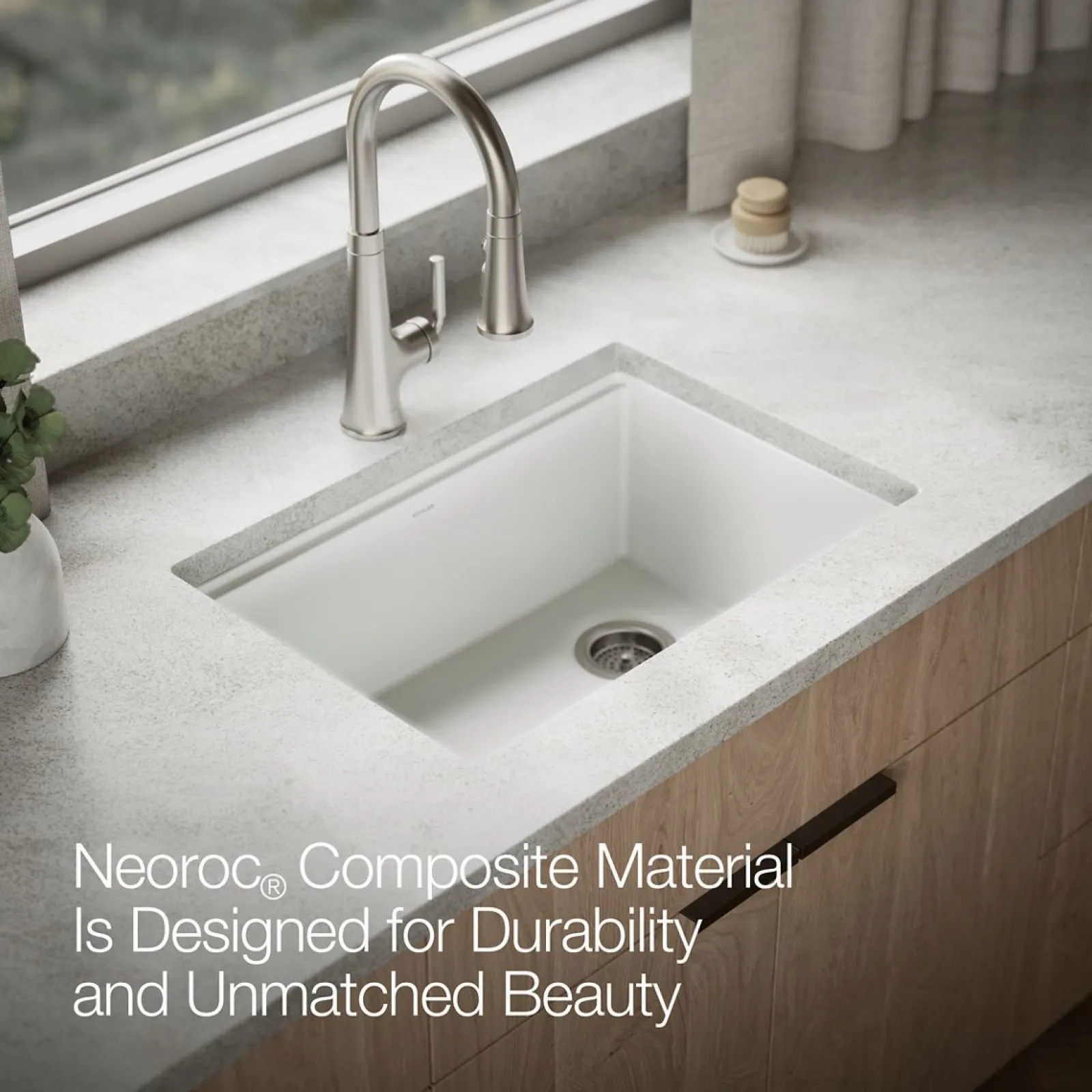 26-1/2" undermount single-bowl workstation kitchen sink^Kohler Outlet