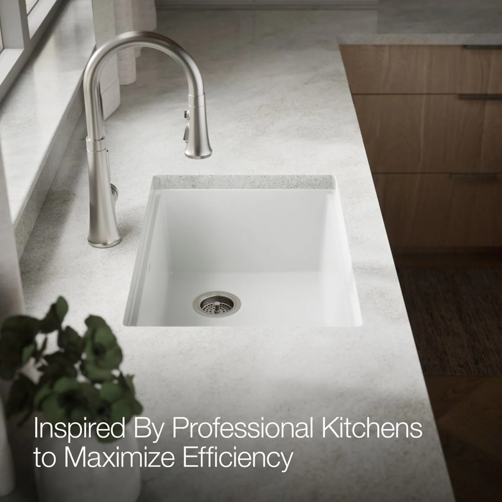 26-1/2" undermount single-bowl workstation kitchen sink^Kohler Outlet