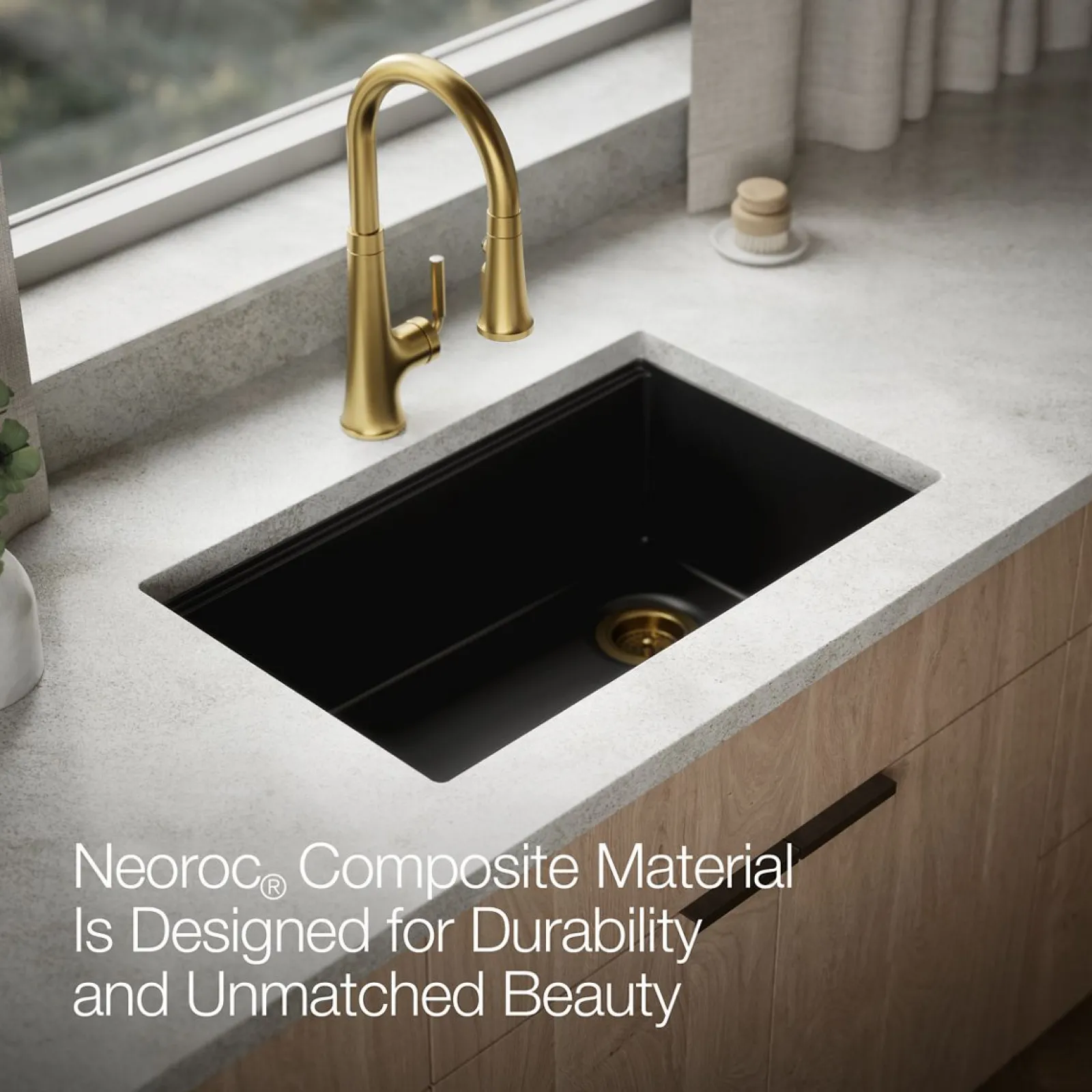 29-1/2" undermount single-bowl workstation kitchen sink^Kohler Outlet