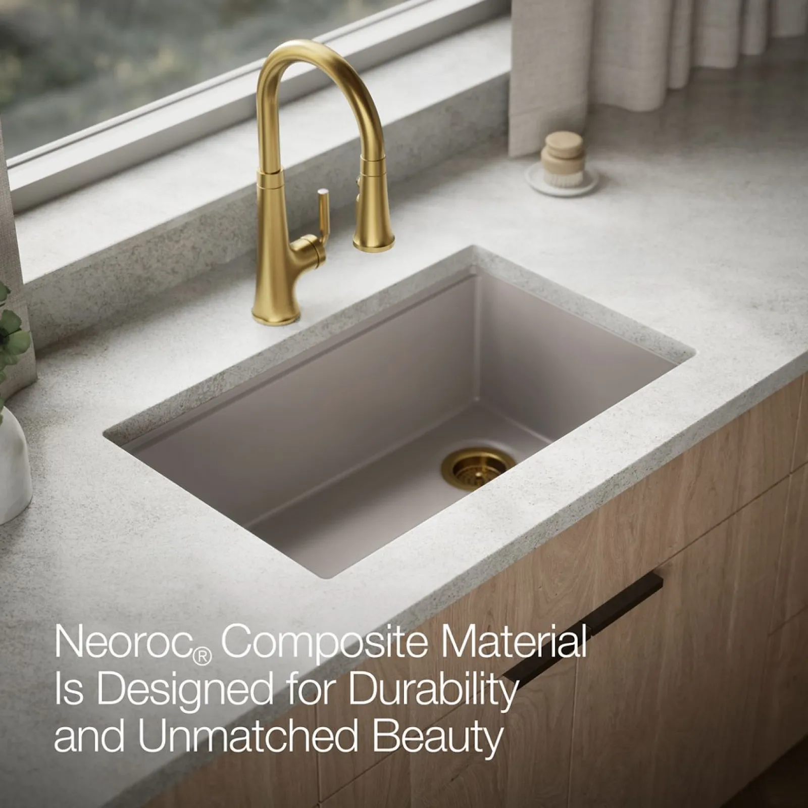 29-1/2" undermount single-bowl workstation kitchen sink^Kohler Outlet