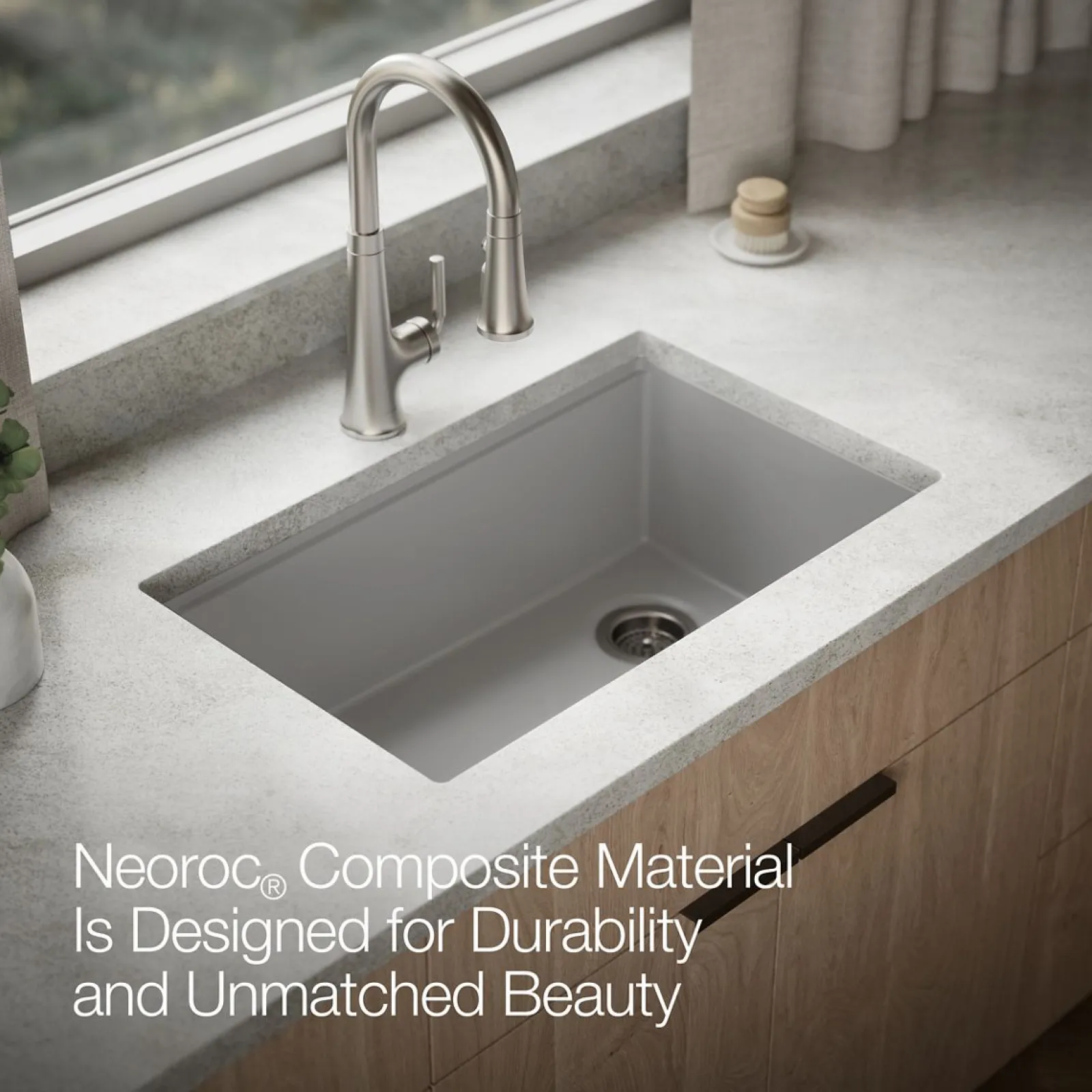 29-1/2" undermount single-bowl workstation kitchen sink^Kohler Outlet