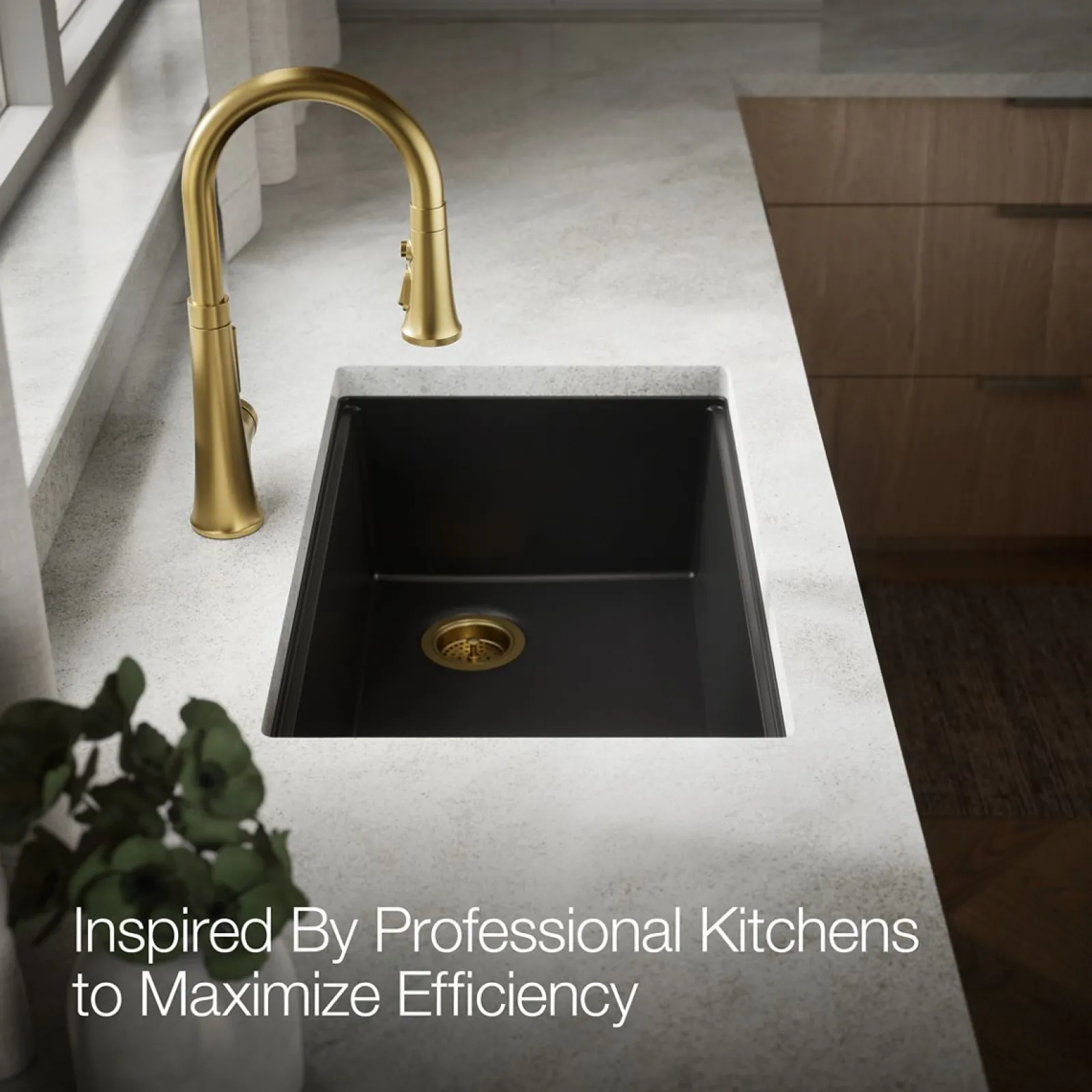 29-1/2" undermount single-bowl workstation kitchen sink^Kohler Outlet