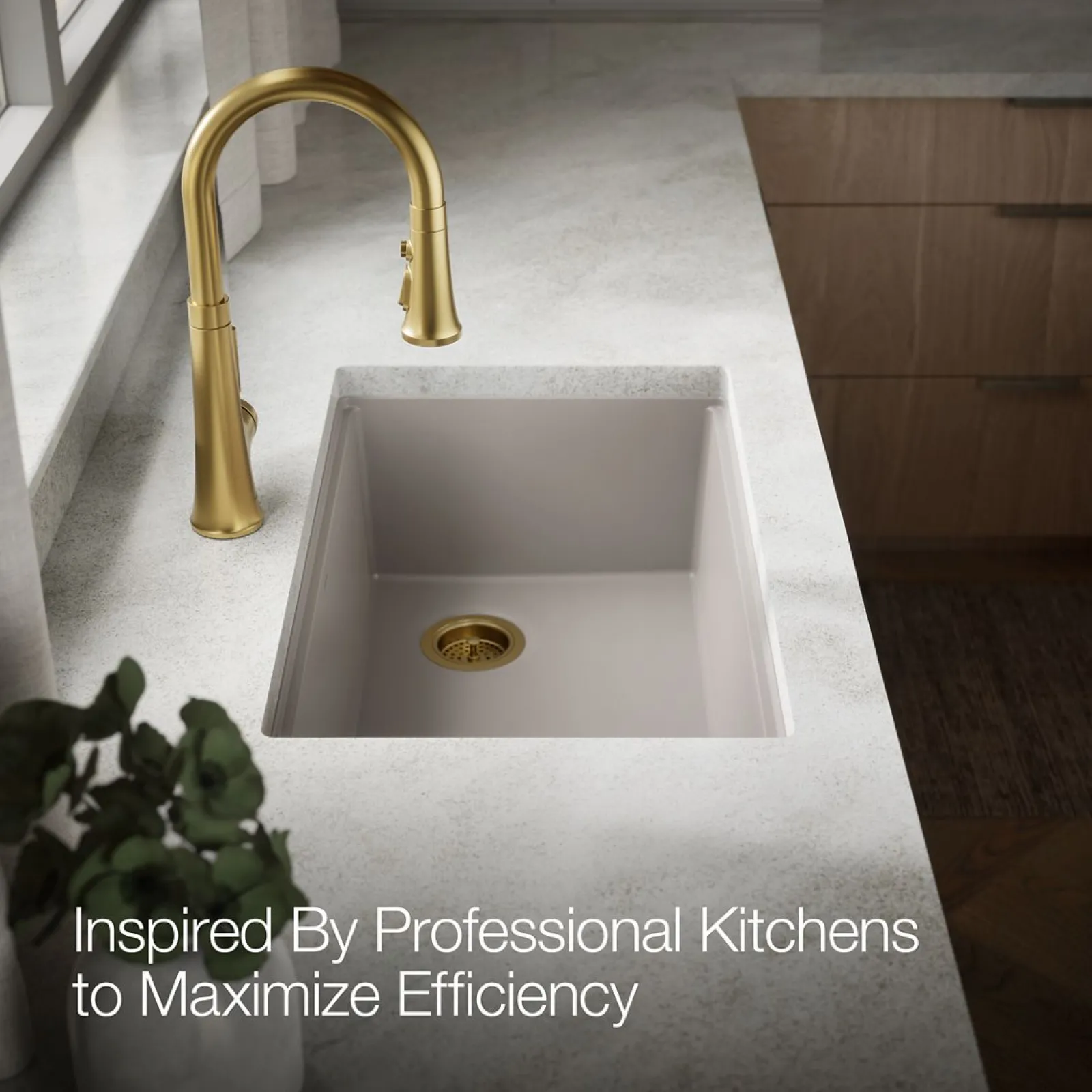 29-1/2" undermount single-bowl workstation kitchen sink^Kohler Outlet