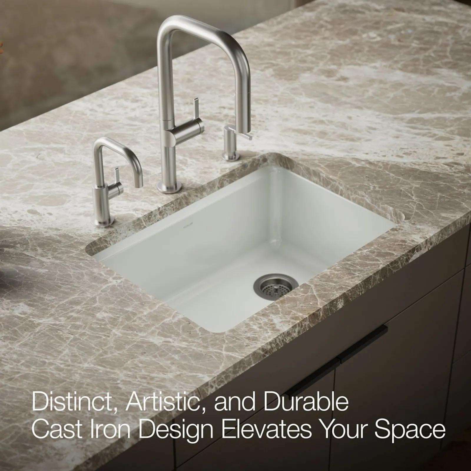 27" undermount single-bowl workstation kitchen sink^Kohler Hot