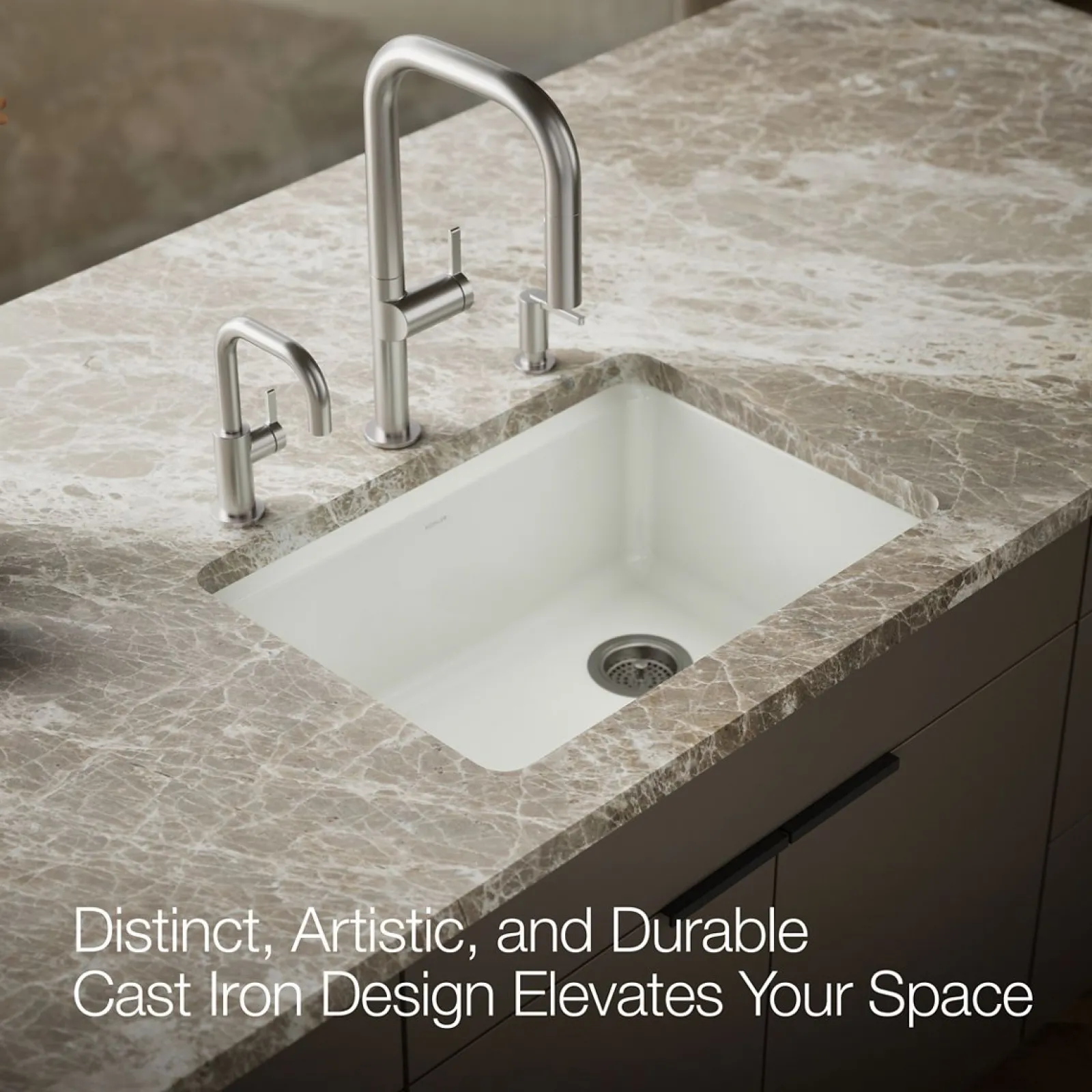 27" undermount single-bowl workstation kitchen sink^Kohler Hot