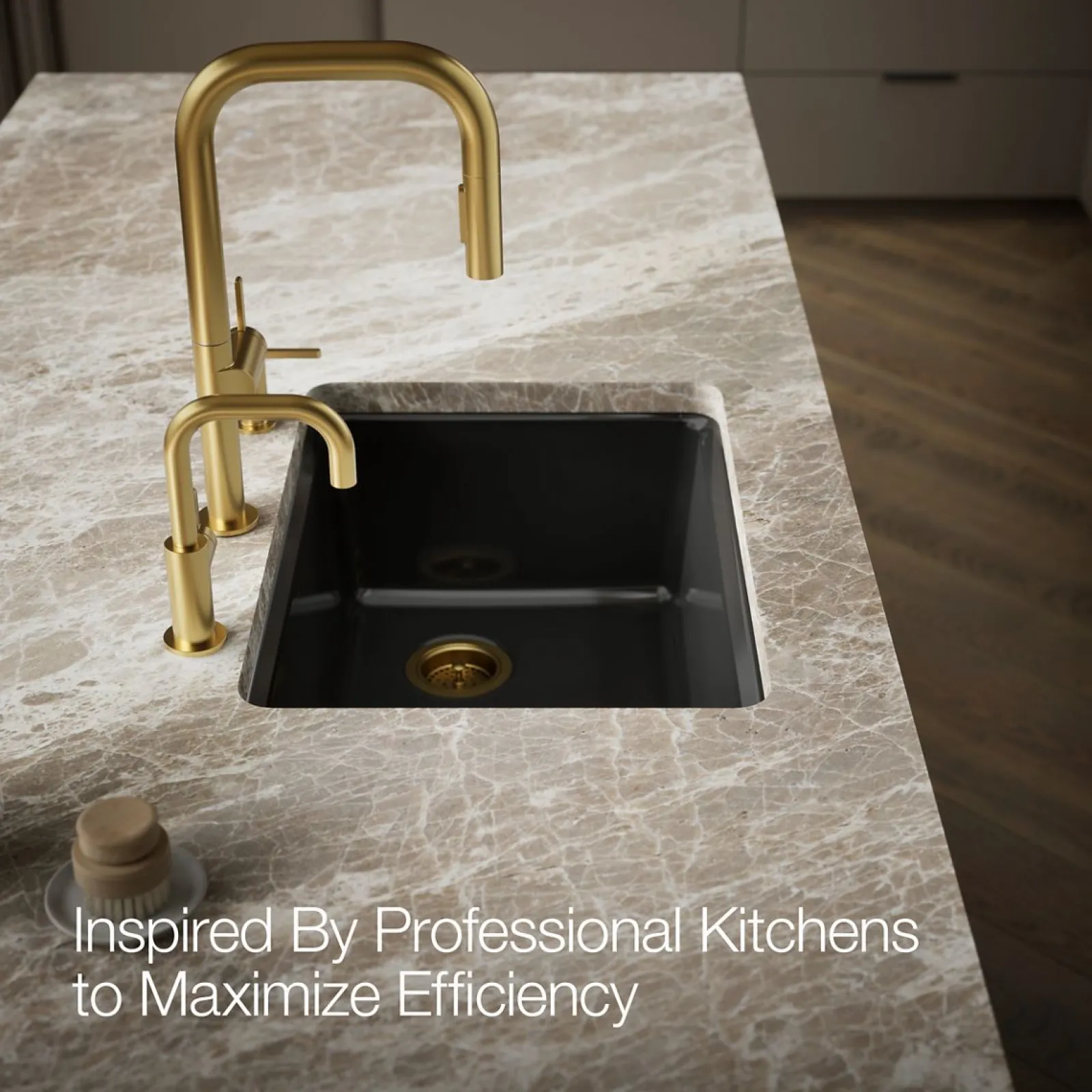 27" undermount single-bowl workstation kitchen sink^Kohler Hot