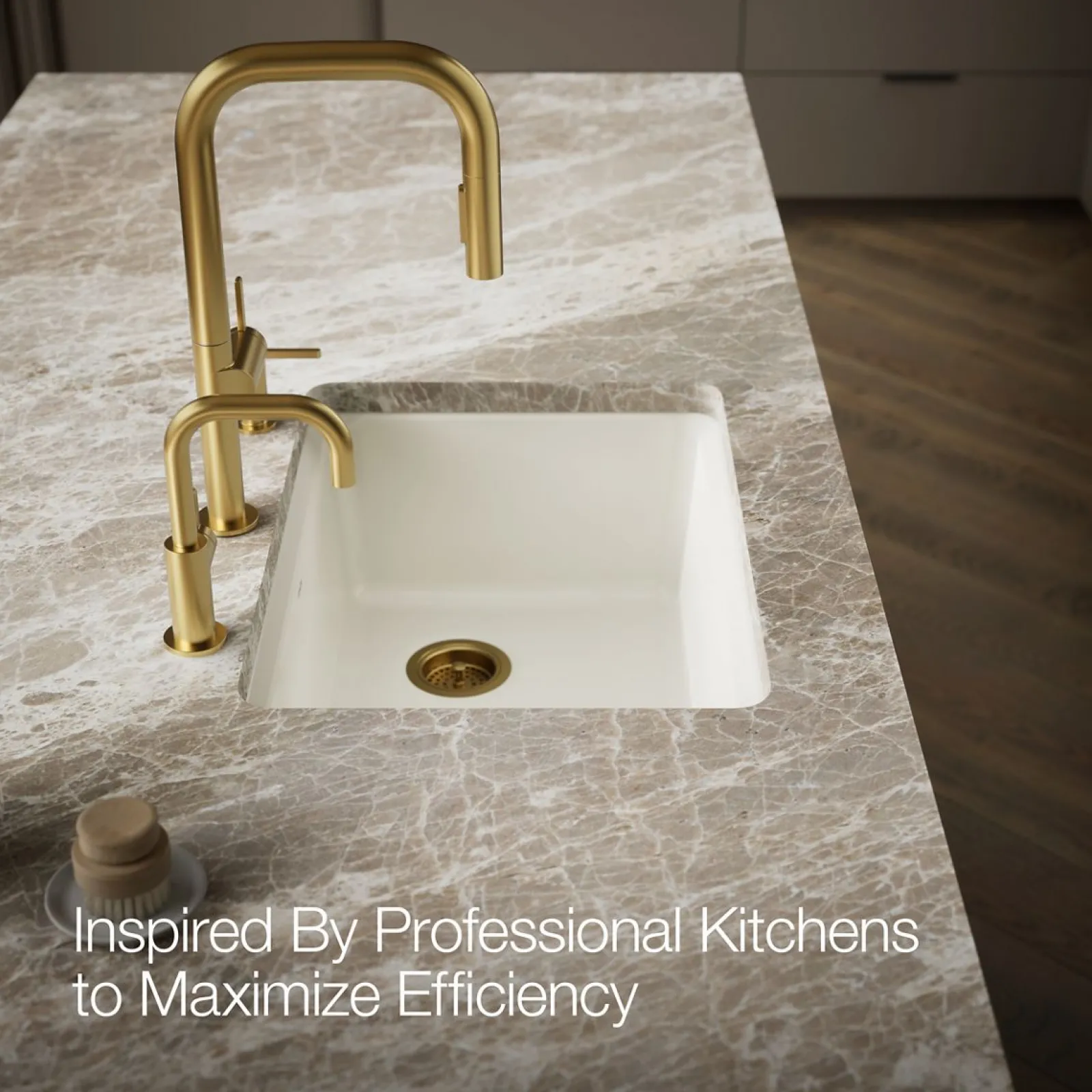 27" undermount single-bowl workstation kitchen sink^Kohler Hot