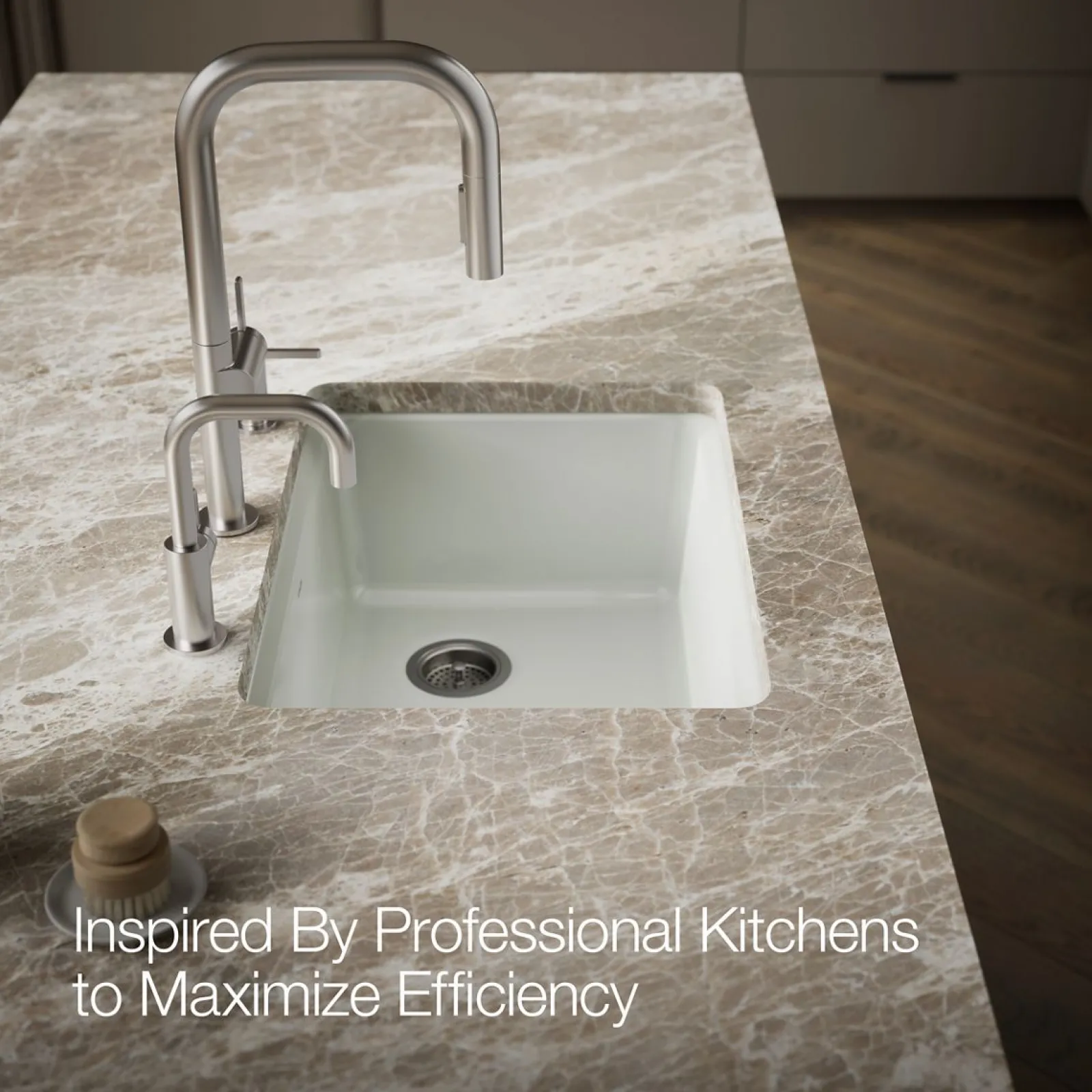 27" undermount single-bowl workstation kitchen sink^Kohler Hot