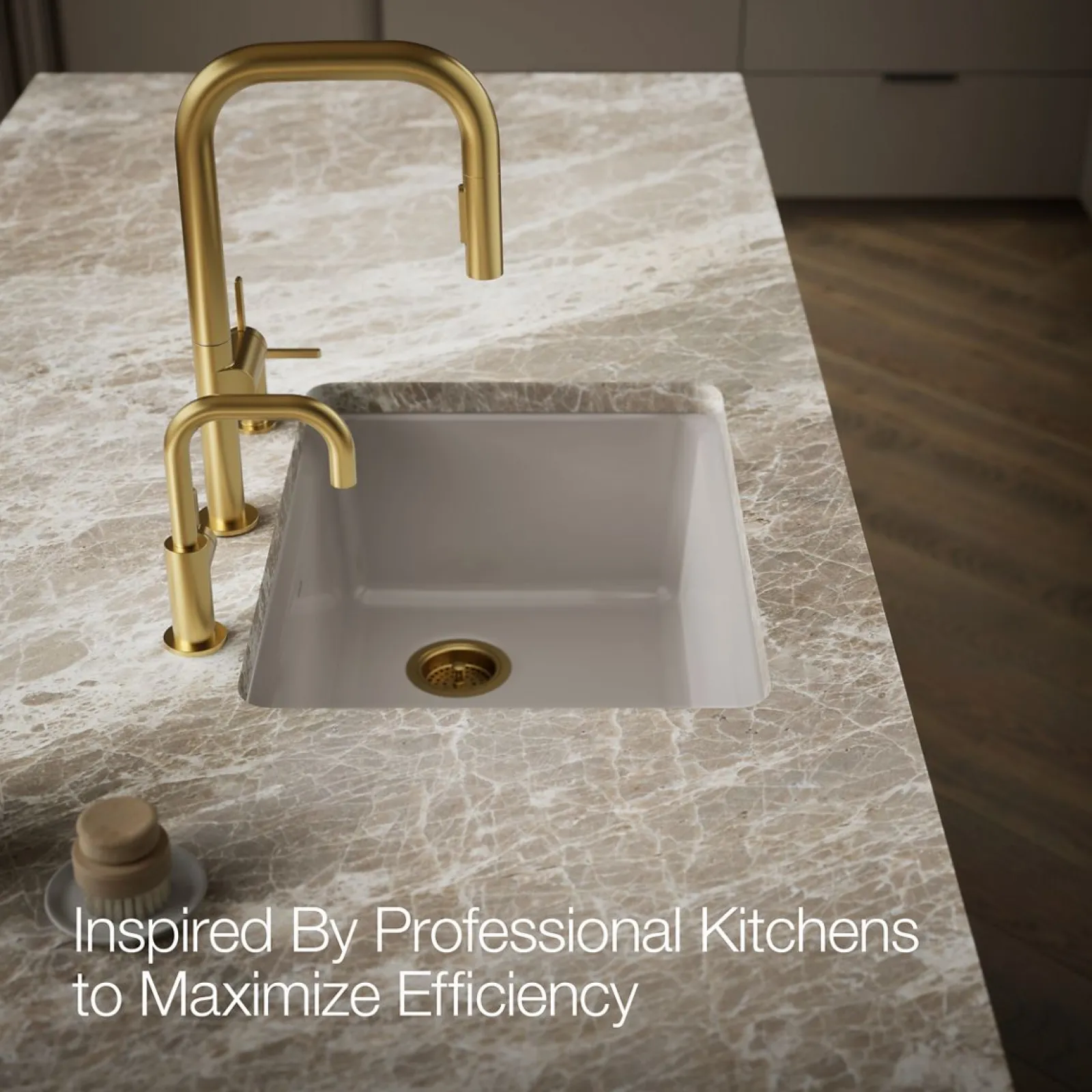 27" undermount single-bowl workstation kitchen sink^Kohler Hot