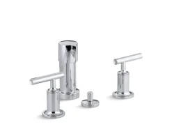Vertical spray bidet faucet with lever handles^Kohler New