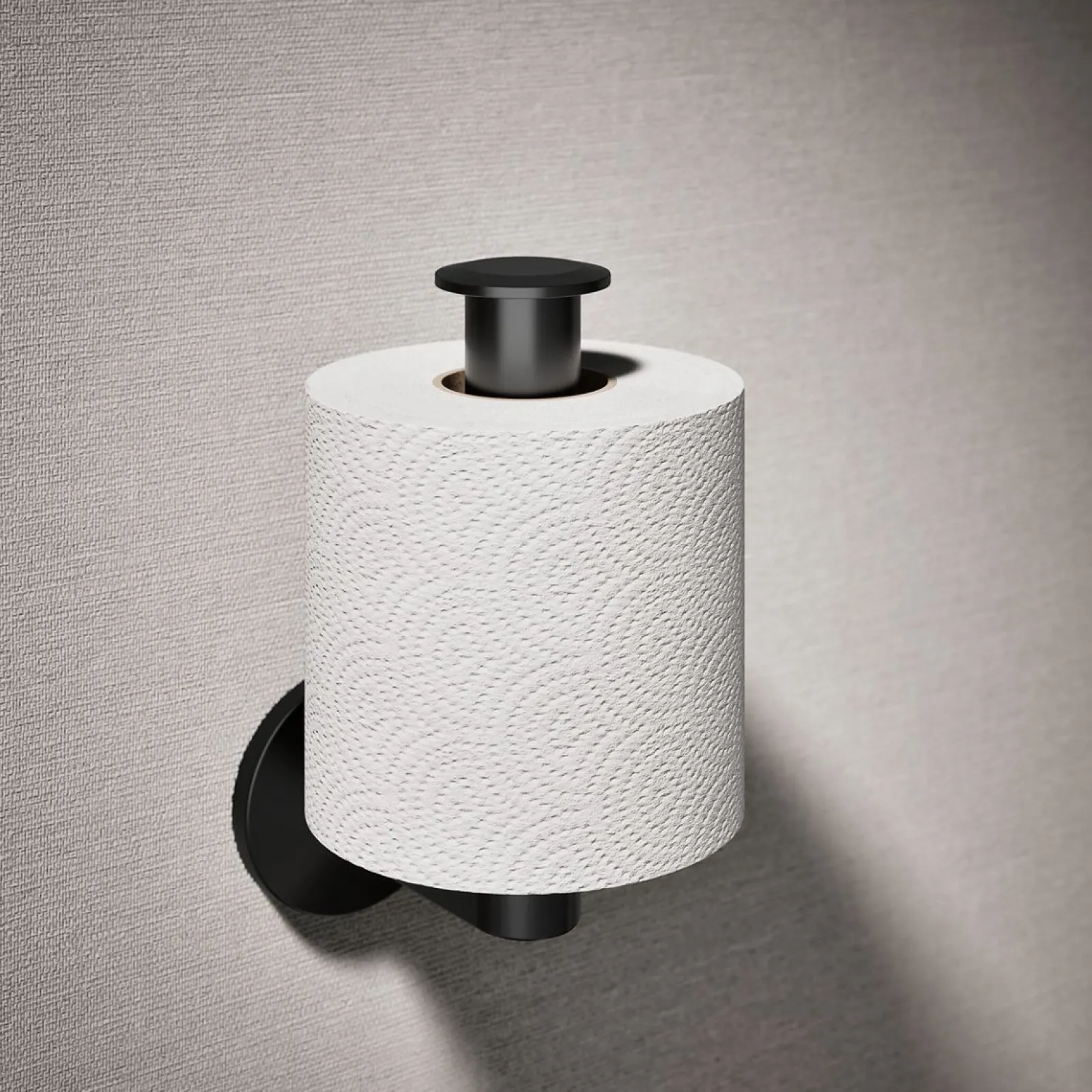 Vertical toilet paper holder^Kohler