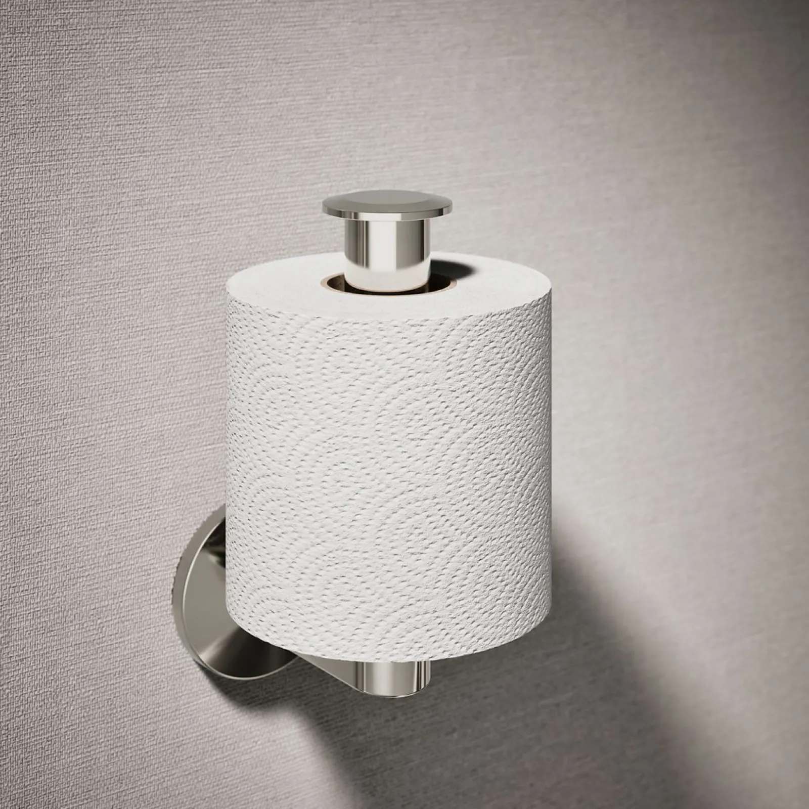 Vertical toilet paper holder^Kohler