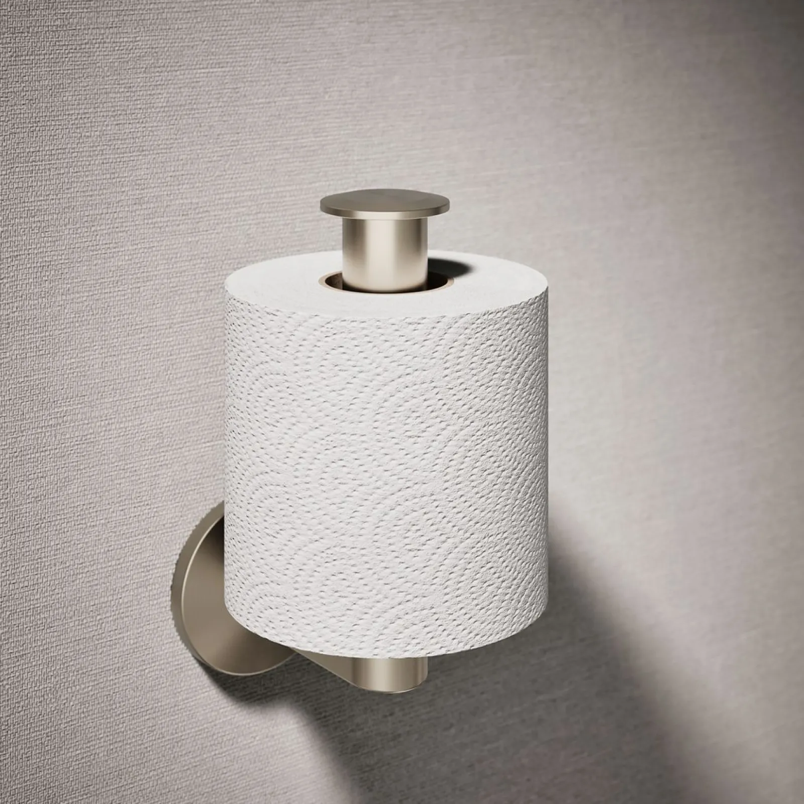 Vertical toilet paper holder^Kohler