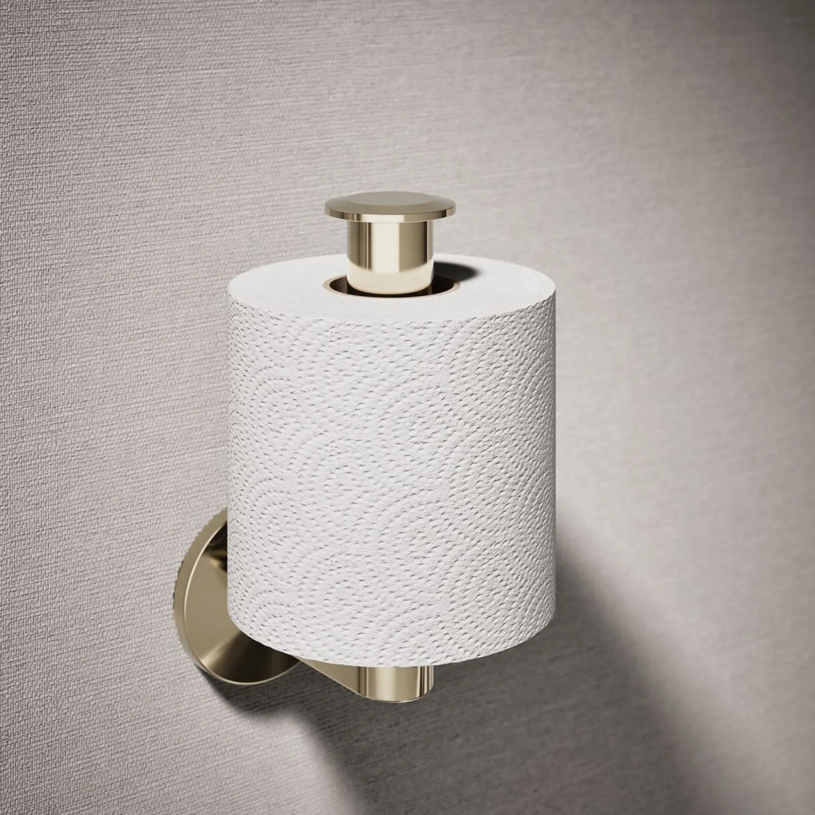 Vertical toilet paper holder^Kohler