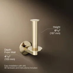 Vertical toilet paper holder^Kohler
