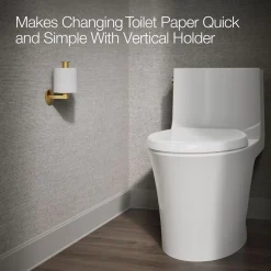 Vertical toilet paper holder^Kohler