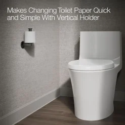Vertical toilet paper holder^Kohler