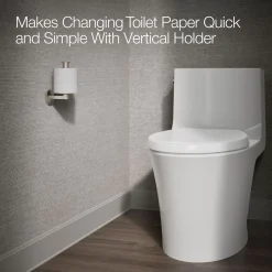 Vertical toilet paper holder^Kohler