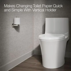 Vertical toilet paper holder^Kohler