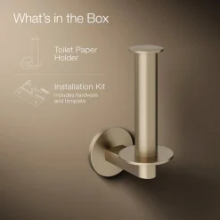 Vertical toilet paper holder^Kohler