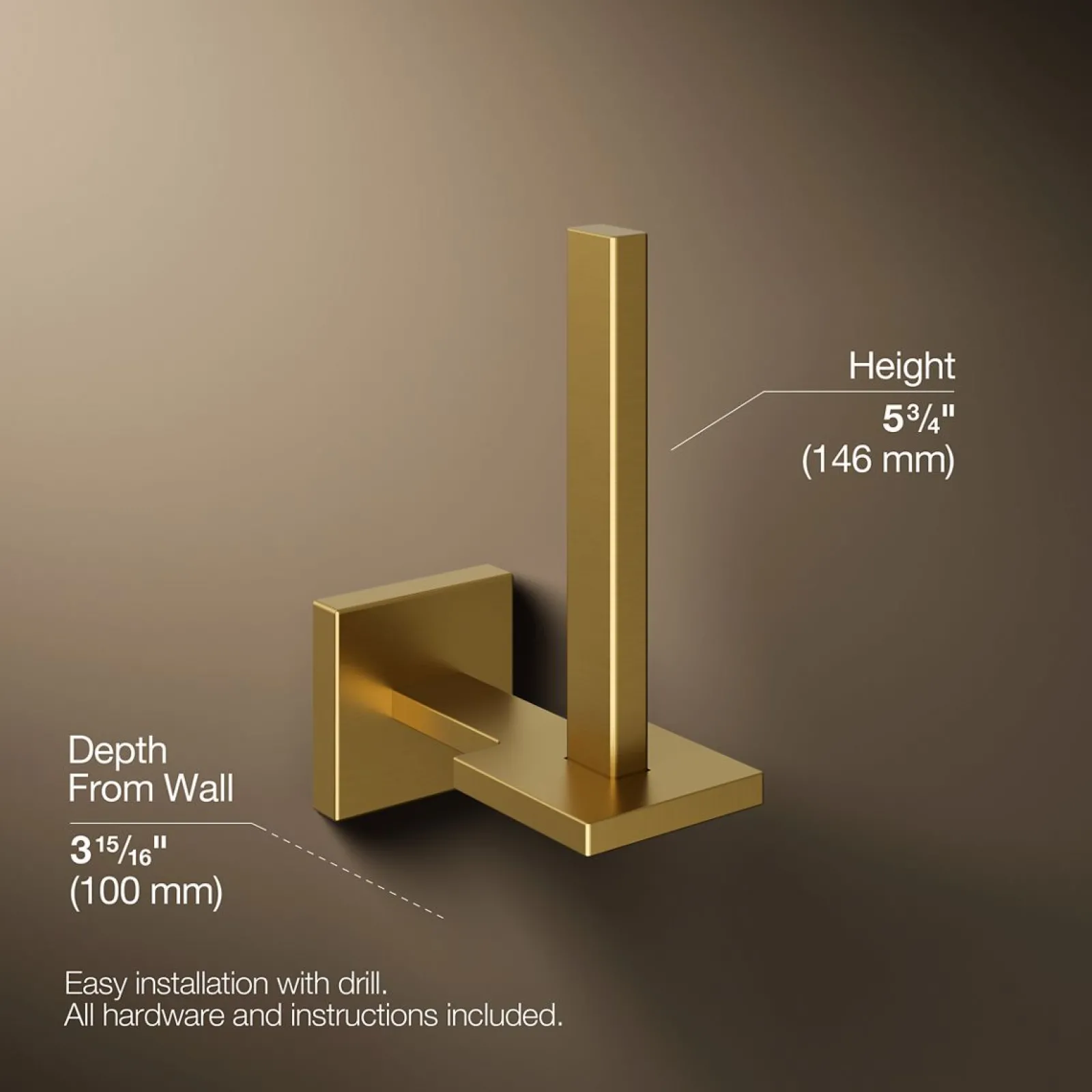 Vertical toilet paper holder^Kohler