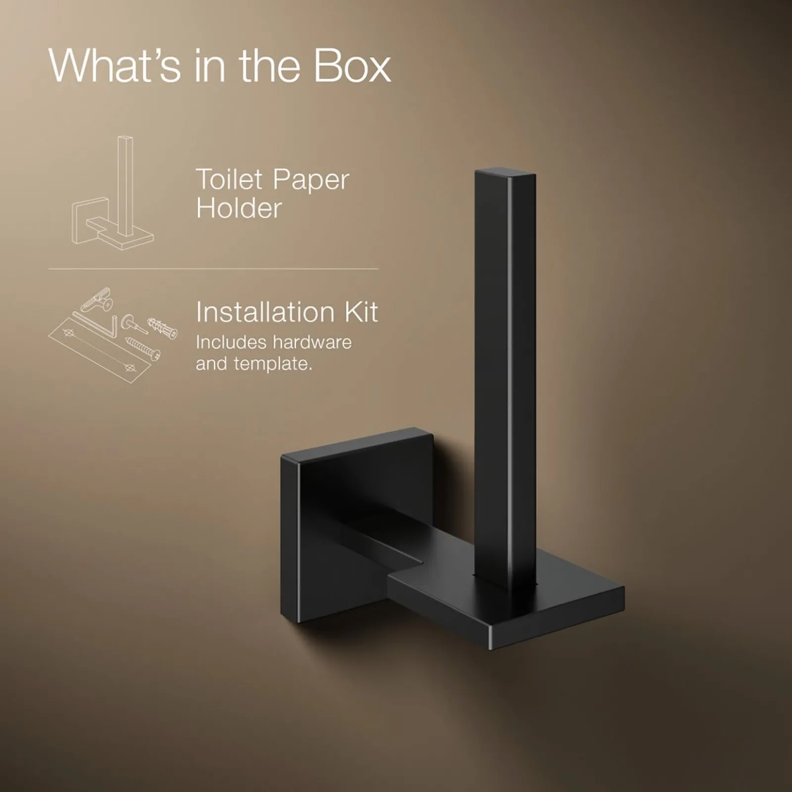 Vertical toilet paper holder^Kohler