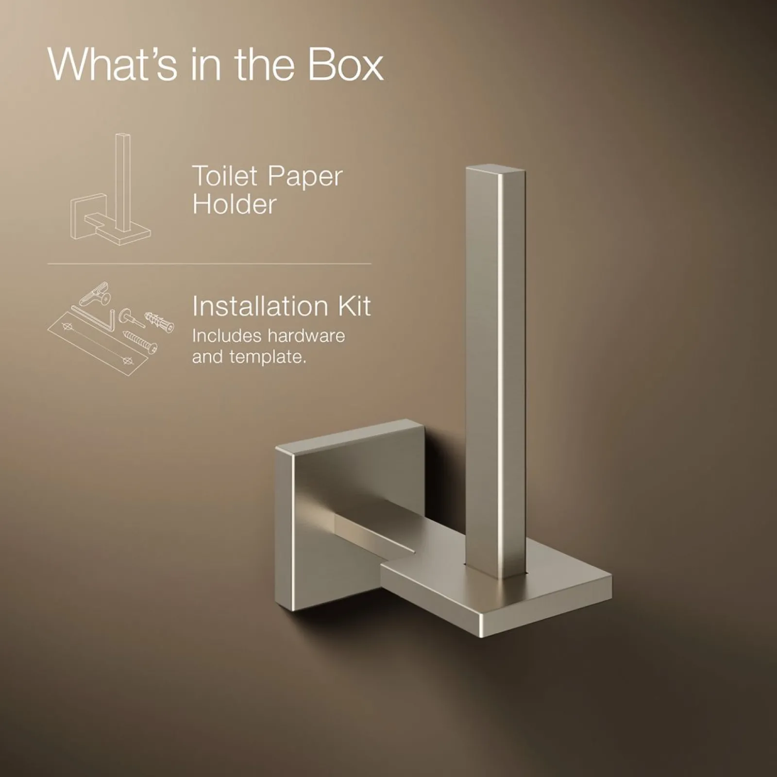 Vertical toilet paper holder^Kohler