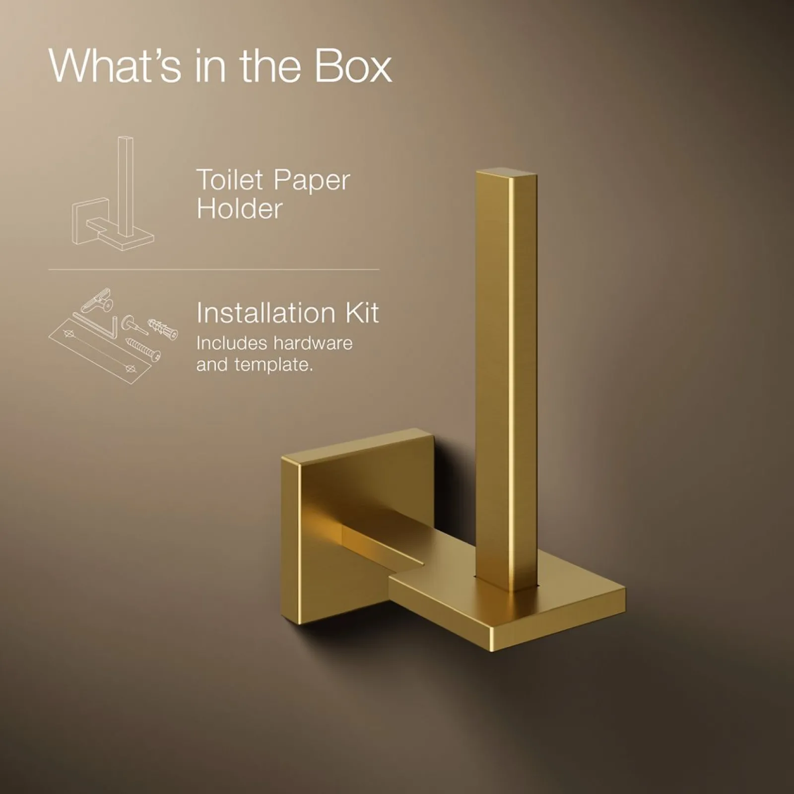 Vertical toilet paper holder^Kohler