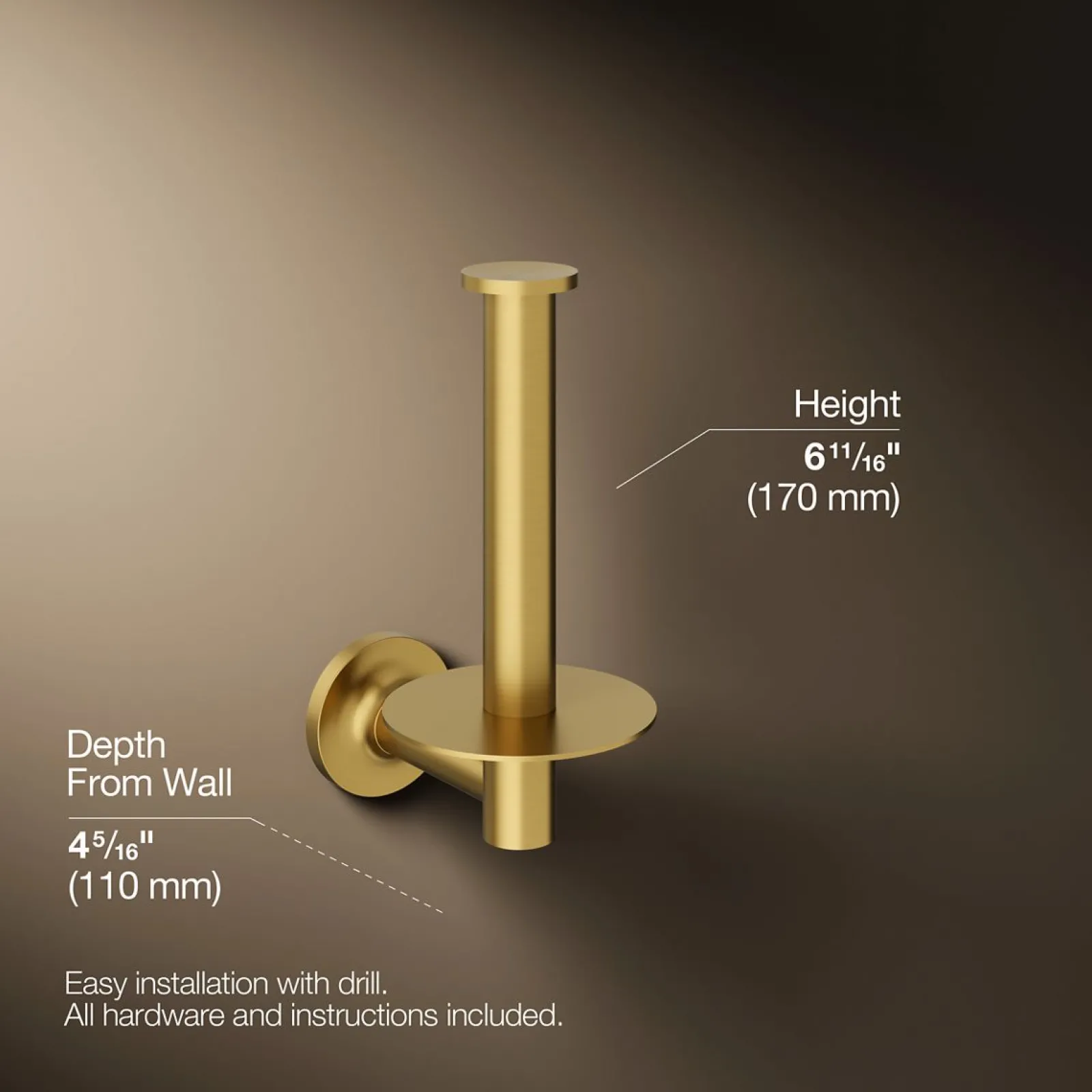 Vertical toilet paper holder^Kohler Clearance