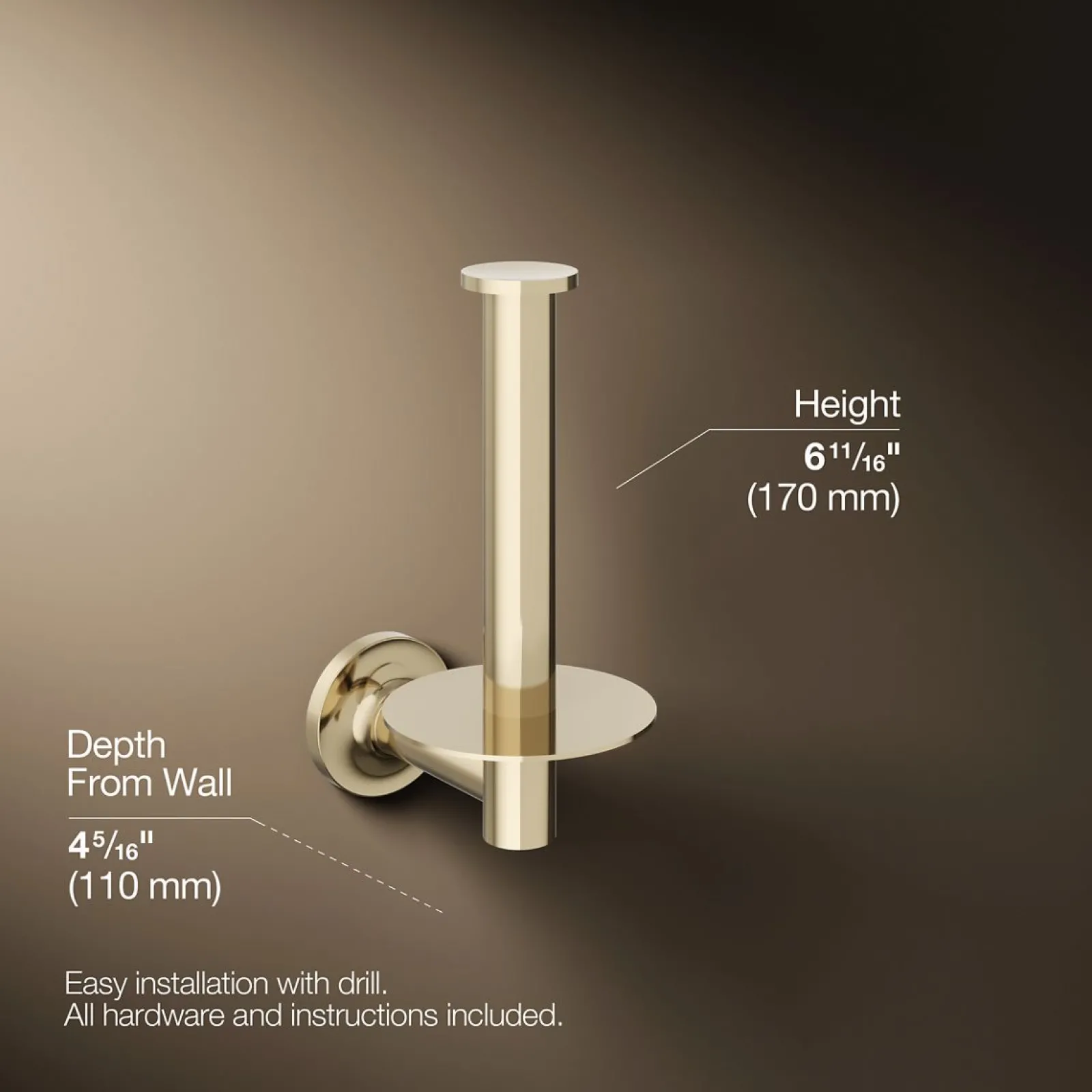 Vertical toilet paper holder^Kohler Clearance
