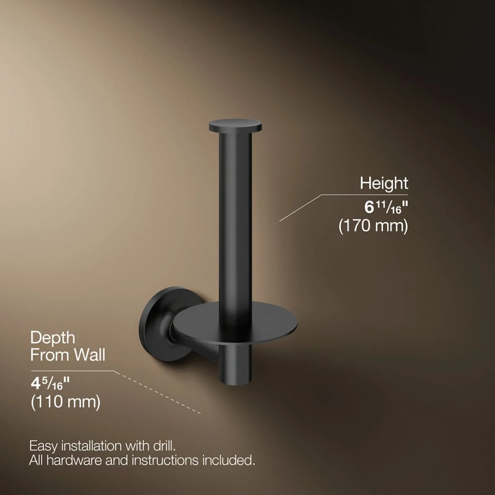 Vertical toilet paper holder^Kohler Clearance