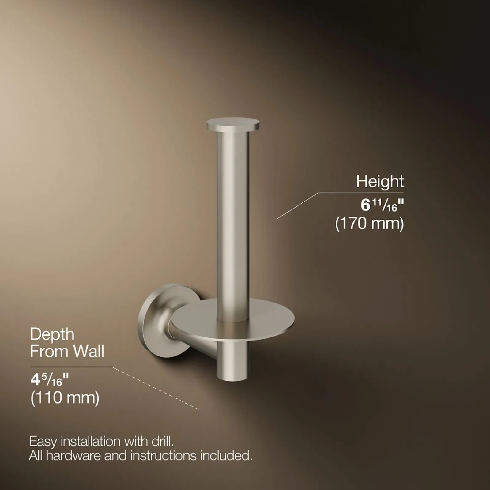 Vertical toilet paper holder^Kohler Clearance