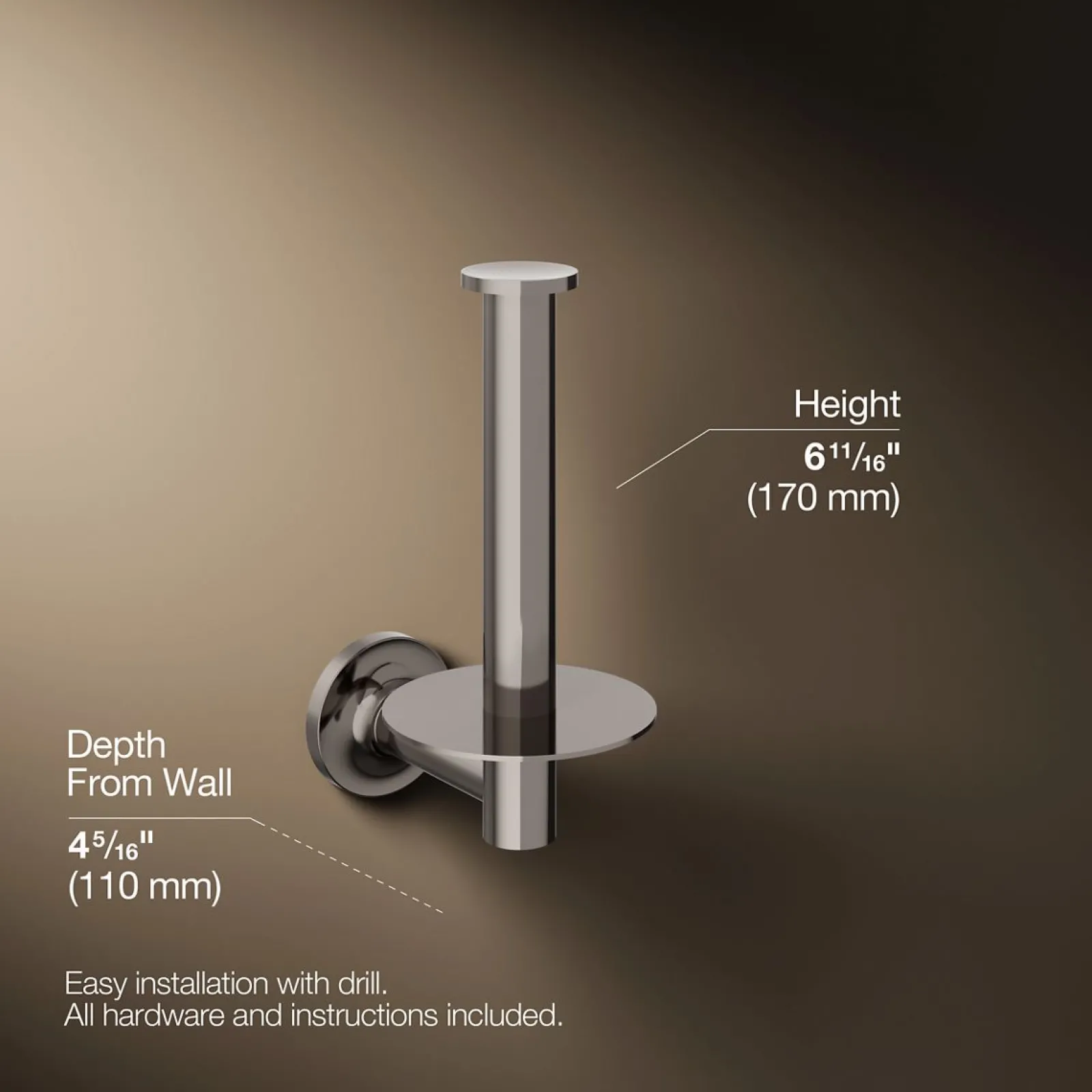 Vertical toilet paper holder^Kohler Clearance