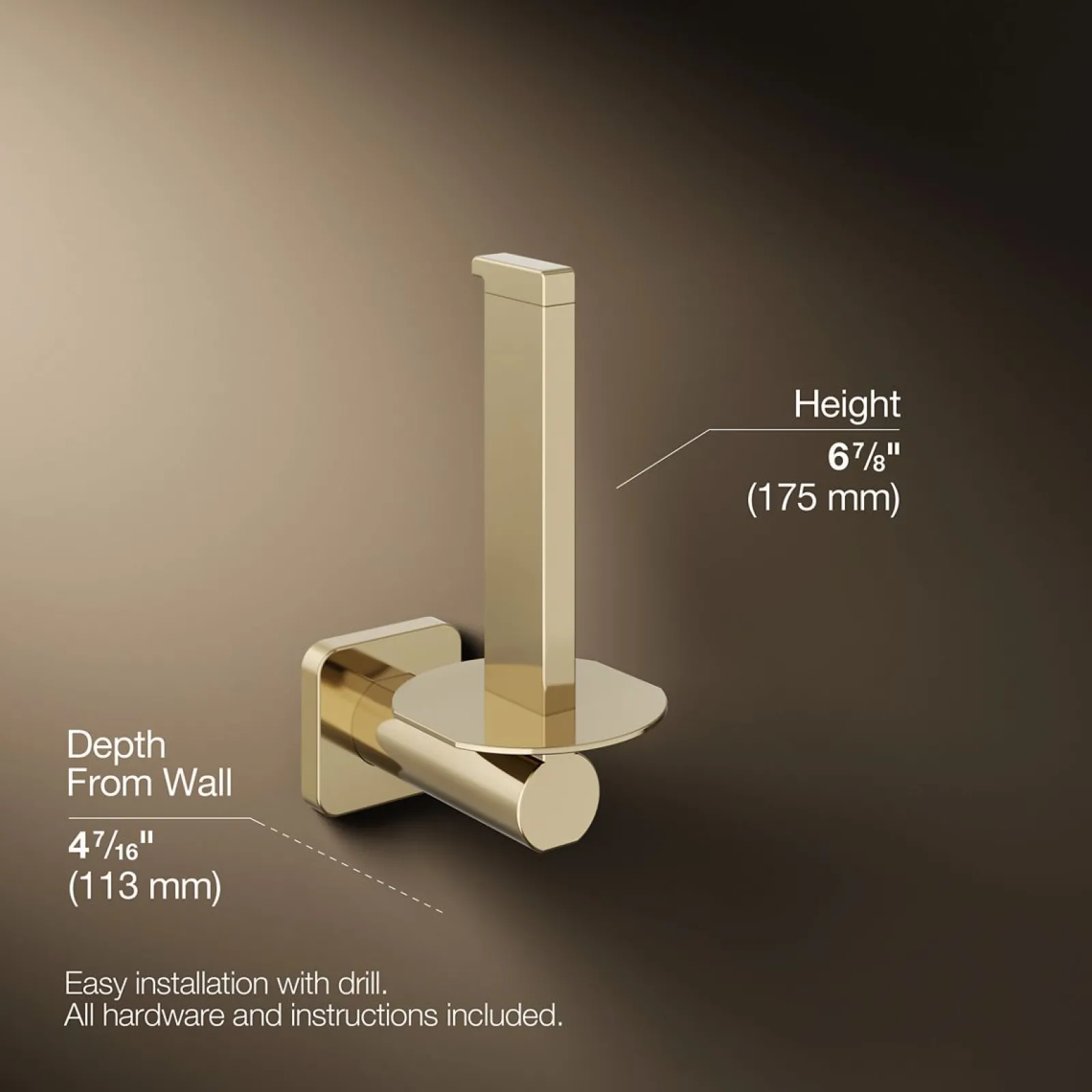 Vertical toilet paper holder^Kohler Best