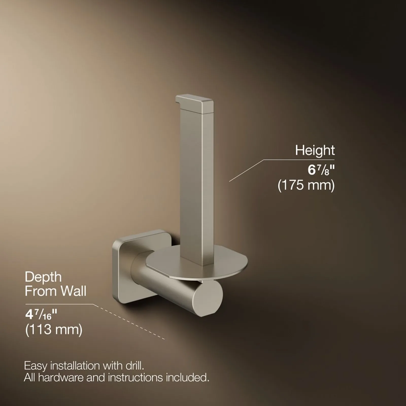 Vertical toilet paper holder^Kohler Best