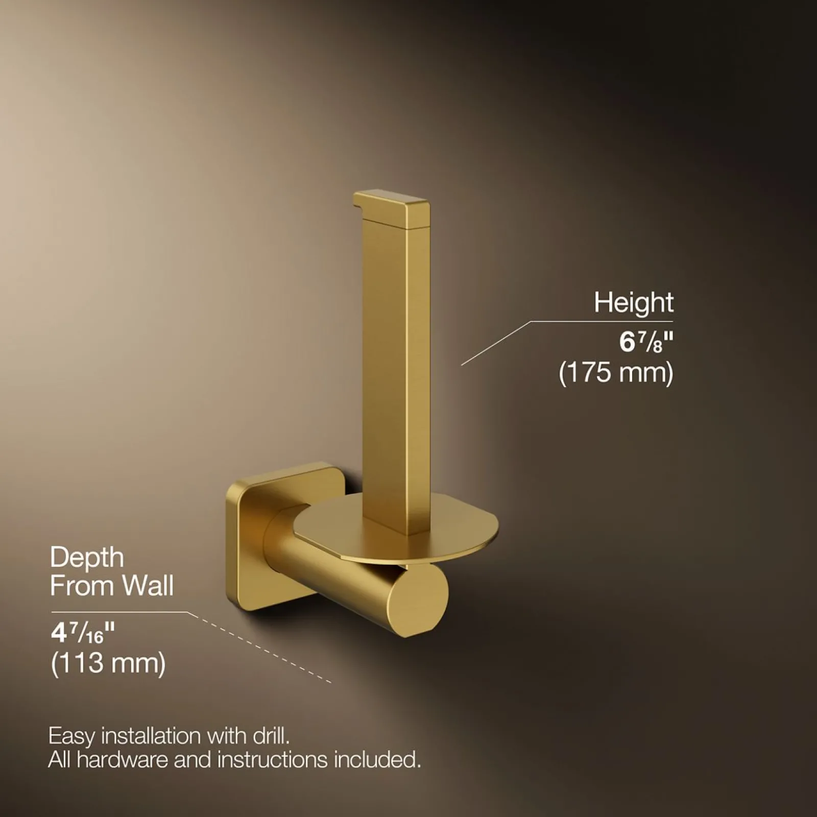 Vertical toilet paper holder^Kohler Best
