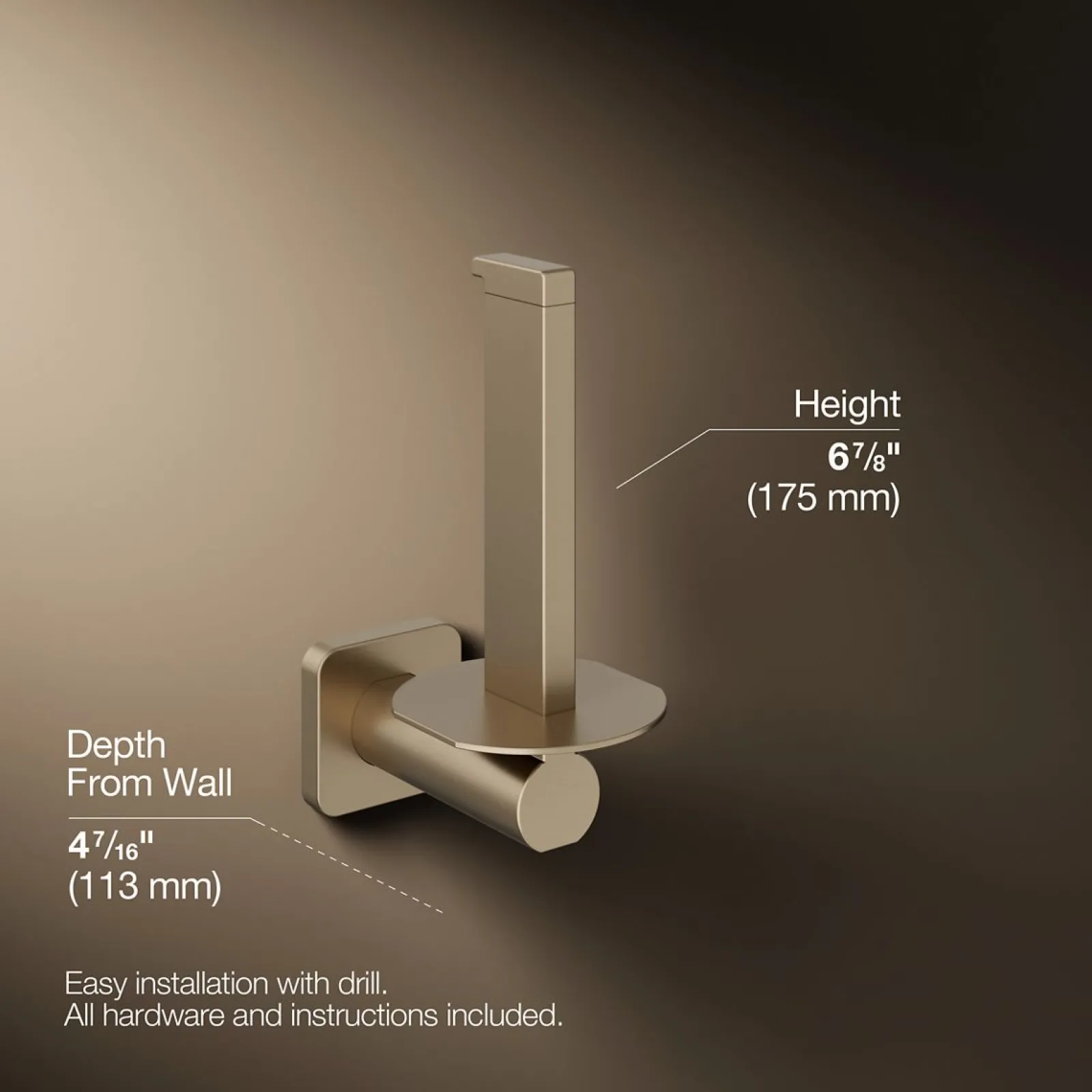 Vertical toilet paper holder^Kohler Best