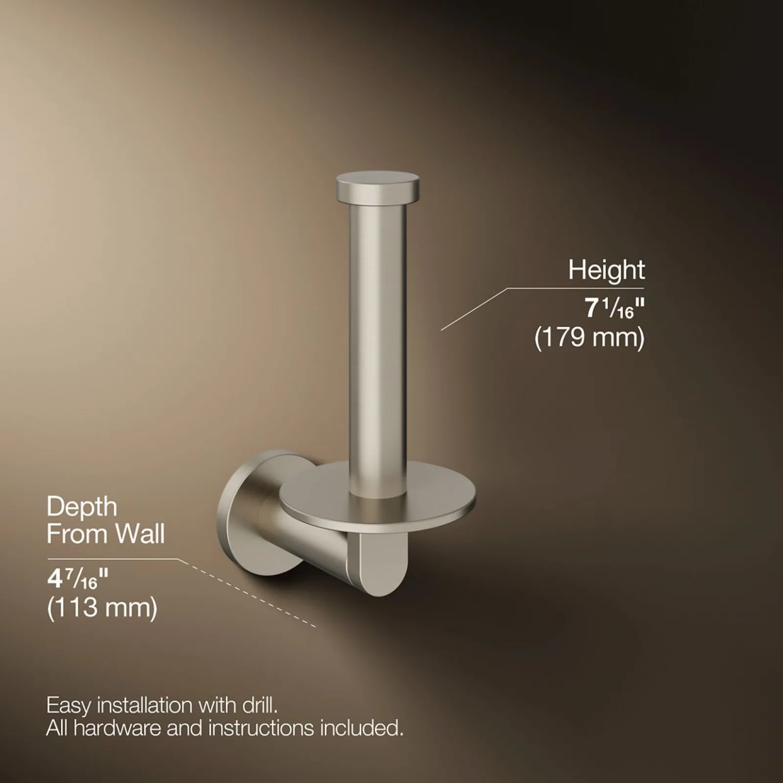 Vertical toilet paper holder^Kohler Clearance
