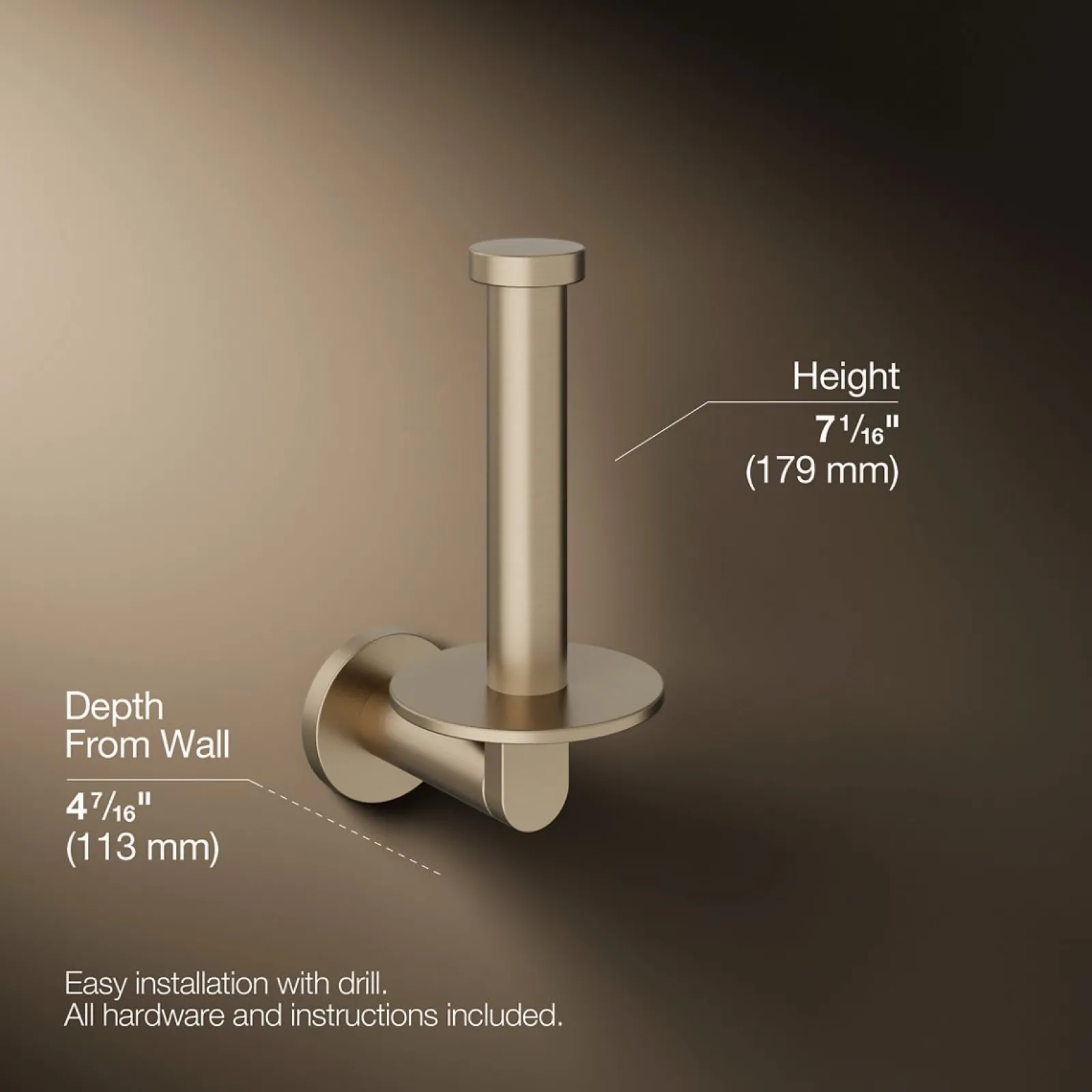 Vertical toilet paper holder^Kohler Clearance