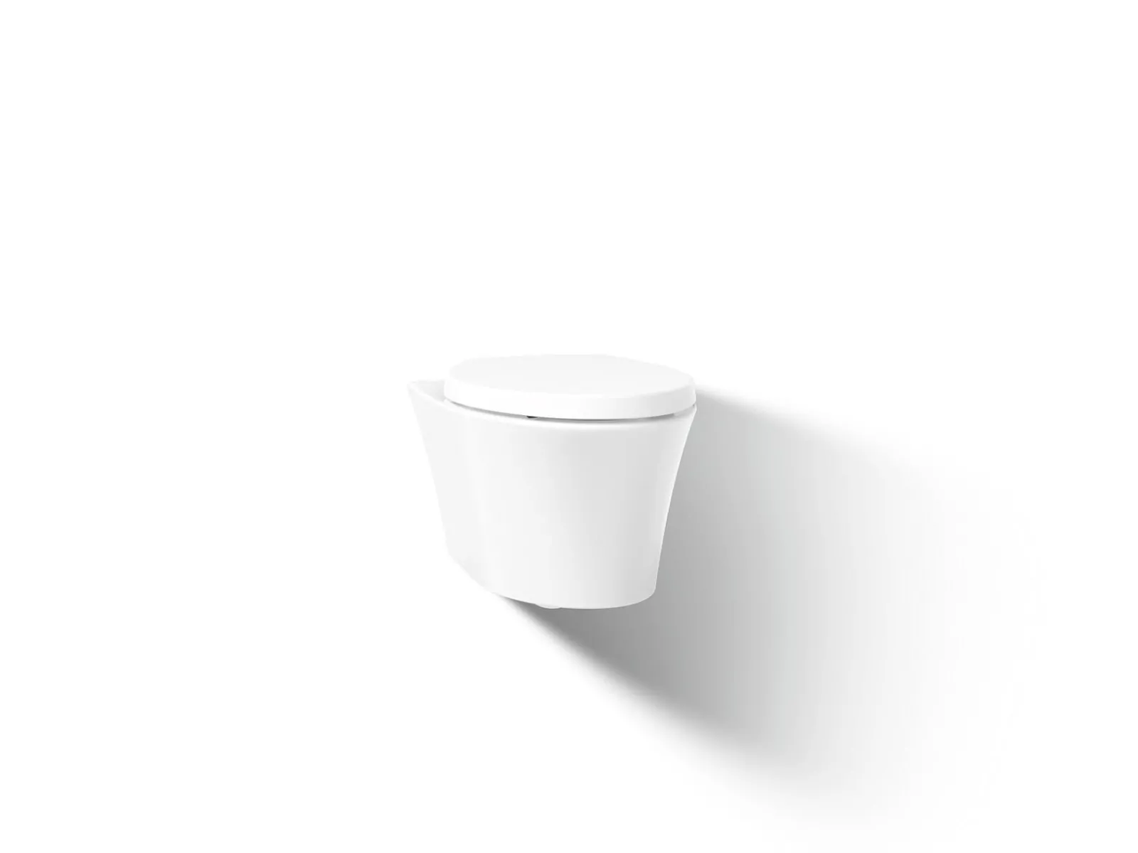 Wall-hung compact elongated toilet, dual-flush^Kohler