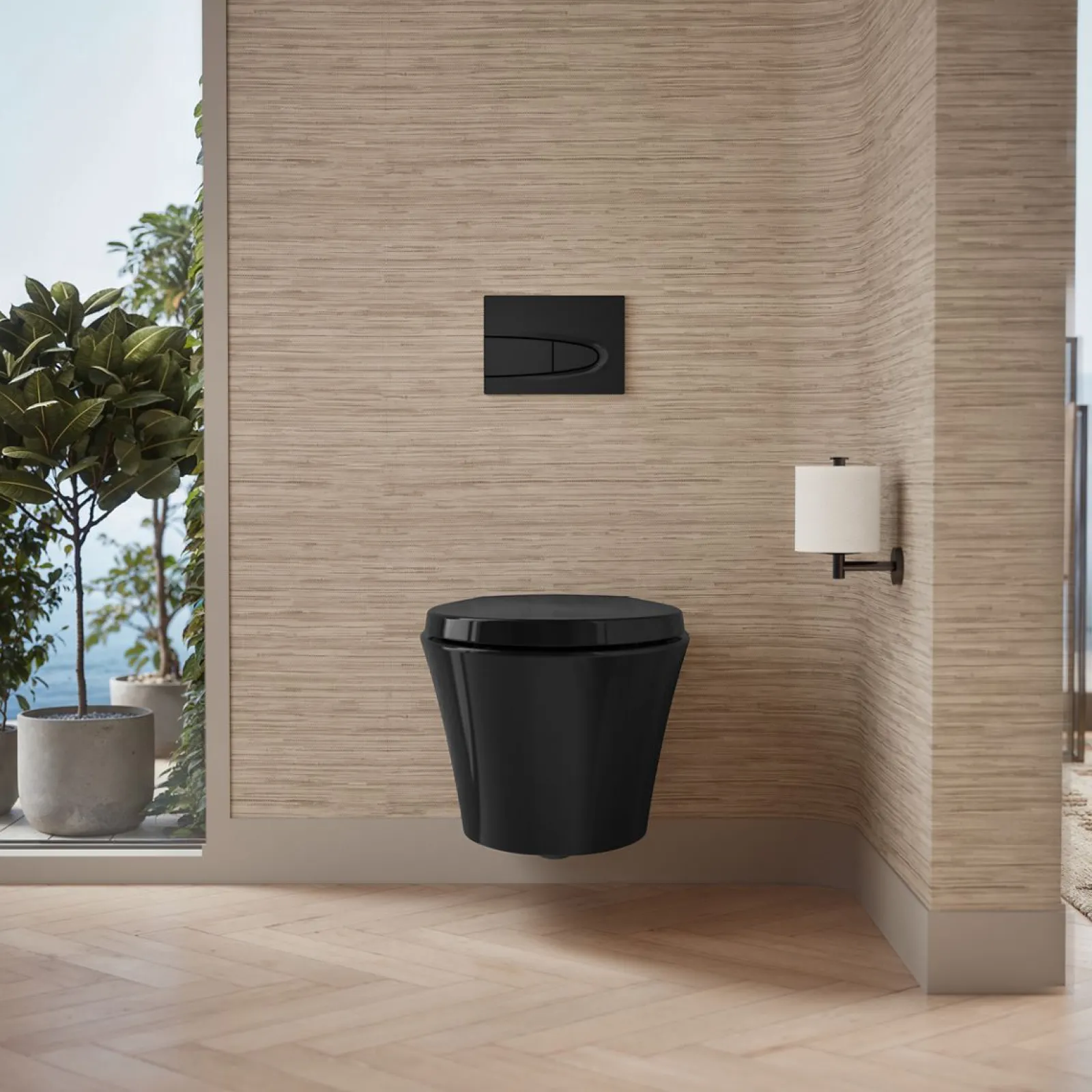 Wall-hung compact elongated toilet, dual-flush^Kohler