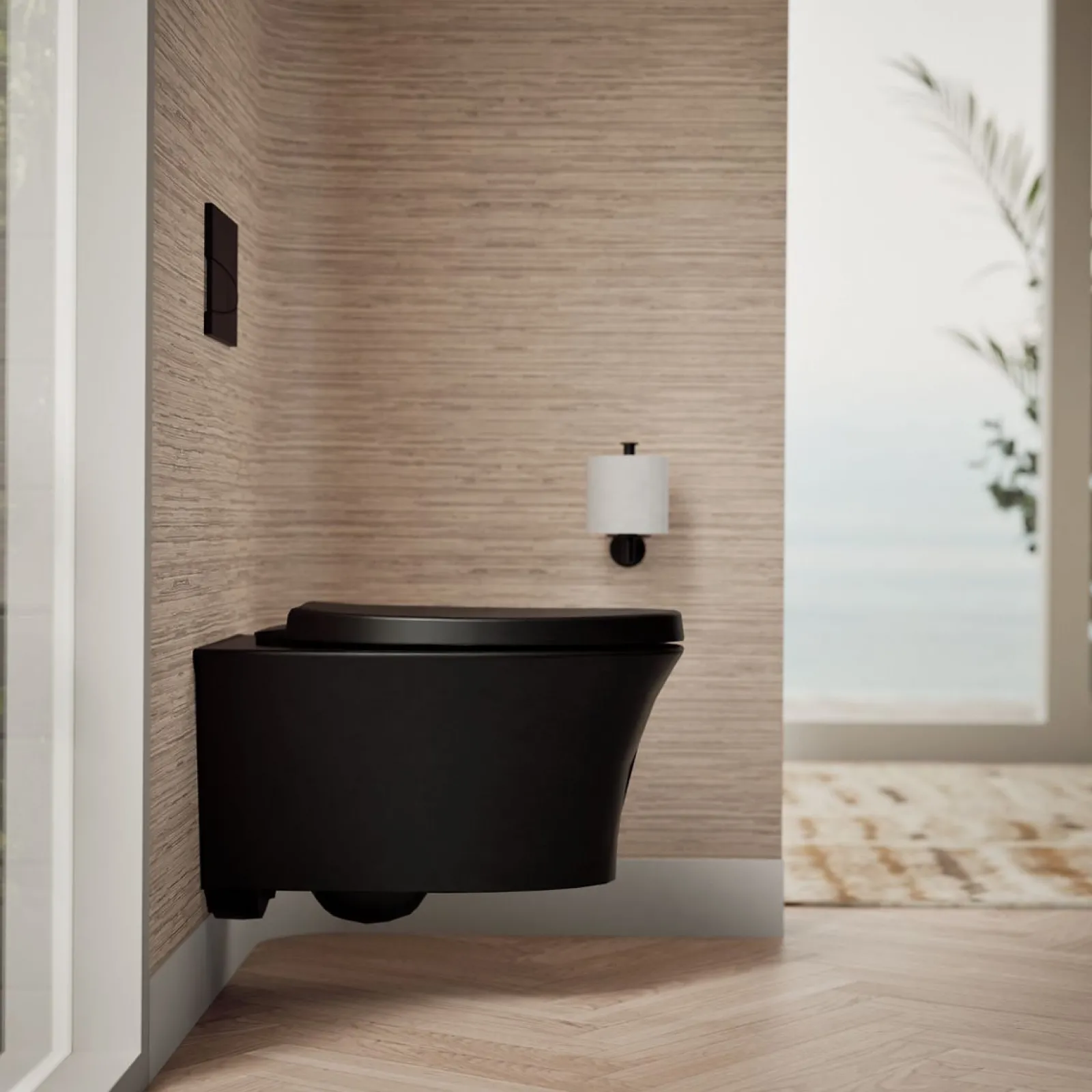 Wall-hung compact elongated toilet, dual-flush^Kohler